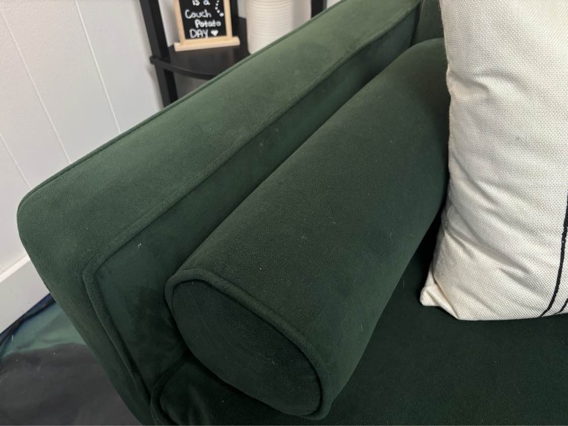 Jade Velvet Burrow Nomad Reversible Chaise - Reclaimed Elegance