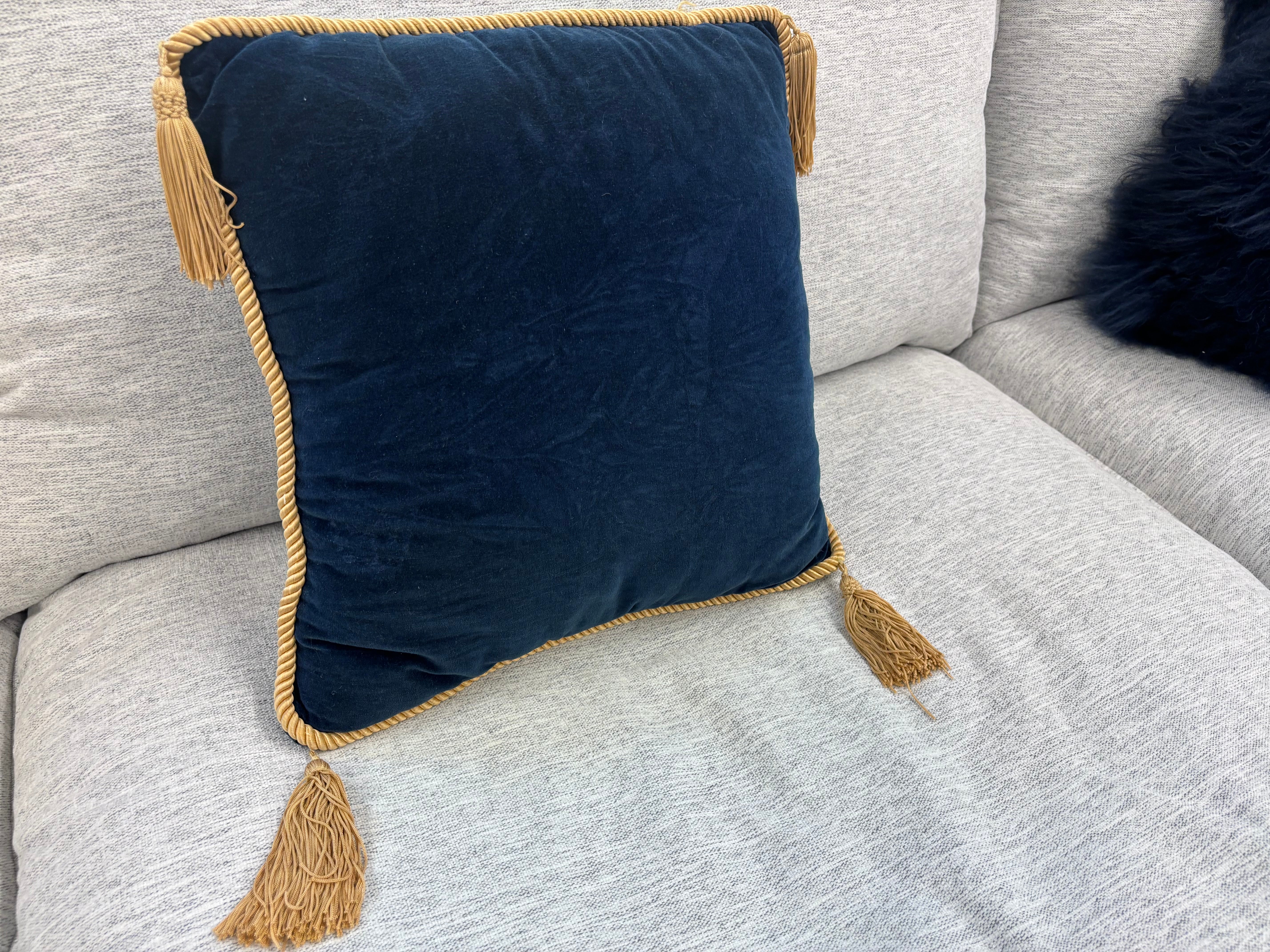 Blue & Gold Pillow