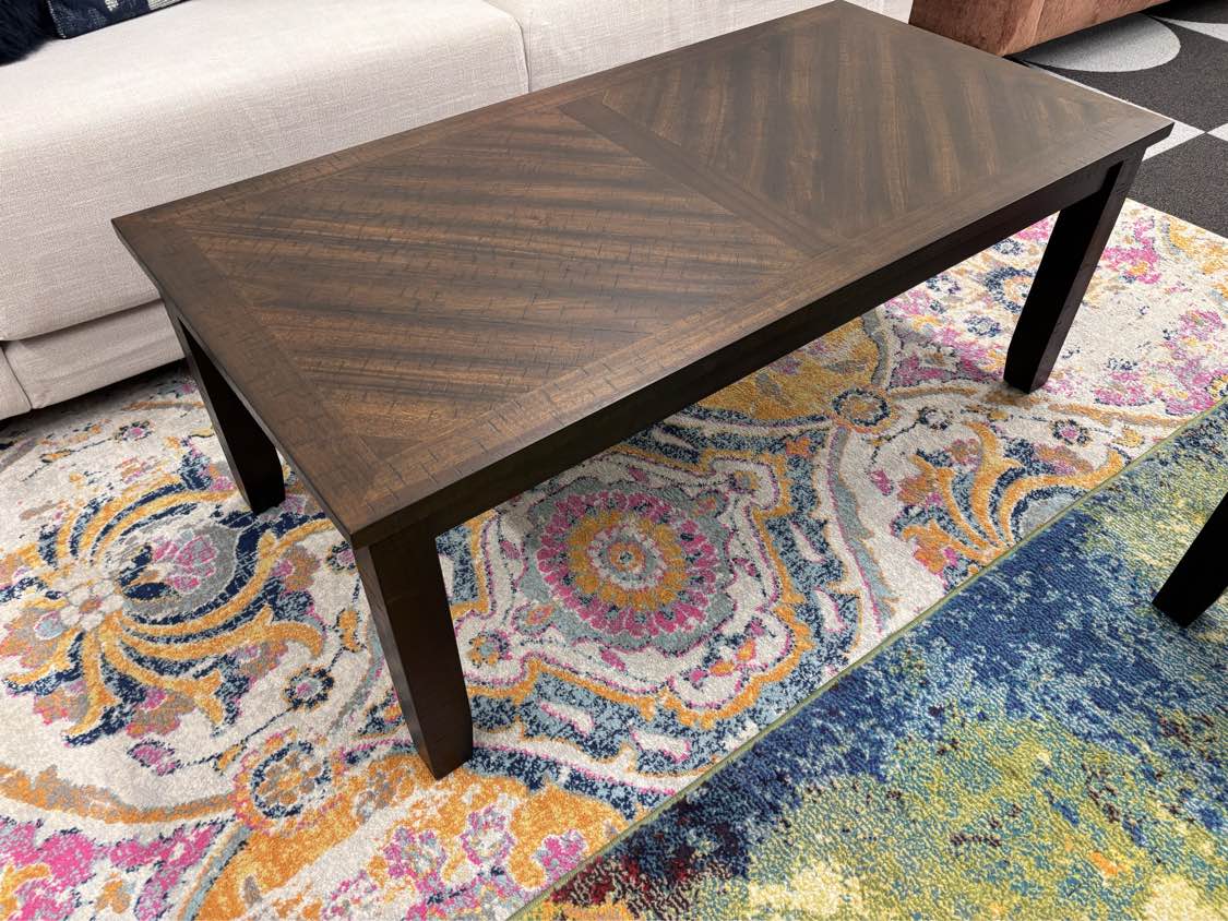 Farmhouse Walnut Jax Coffee & End Table Set - Reclaimed Elegance