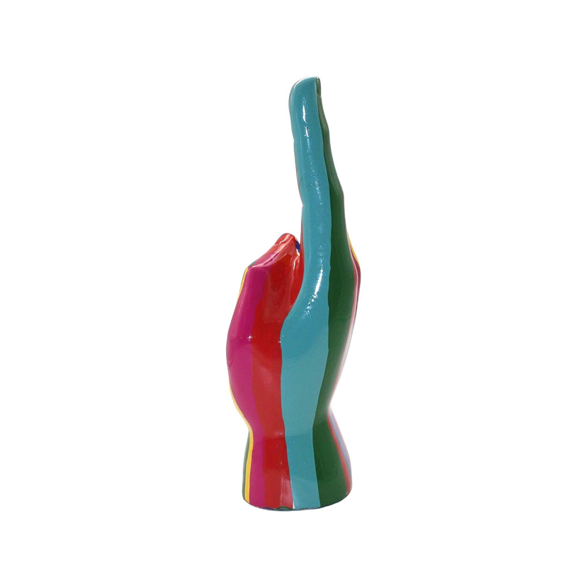 Graffiti Peace Sign Tabletop - 11" tall - Reclaimed Elegance