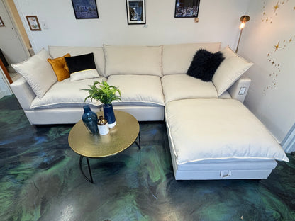 Sand Linen SKY 2.0 Modular Sofa + Ottoman
