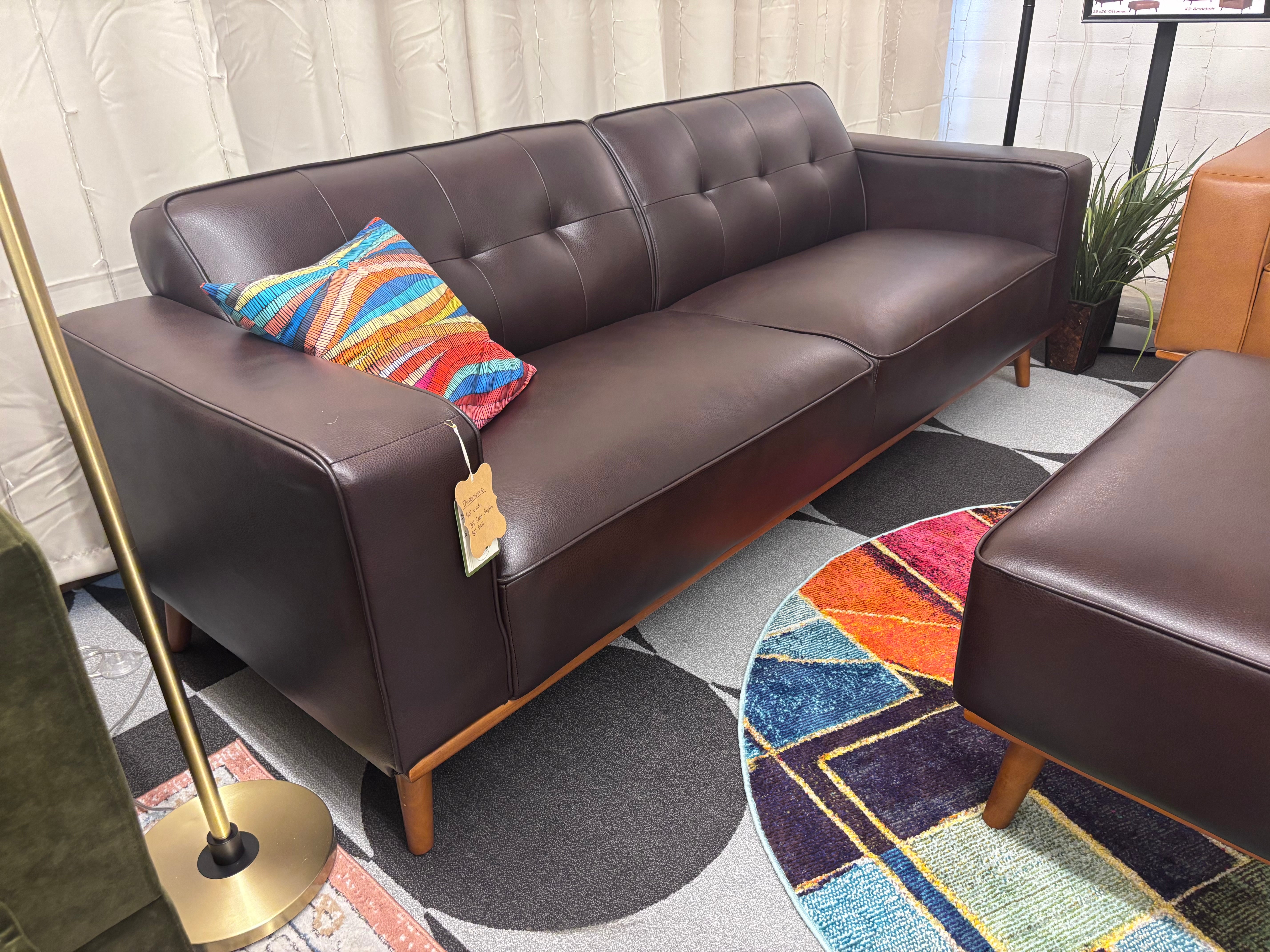 Destiny Faux Leather Sofa