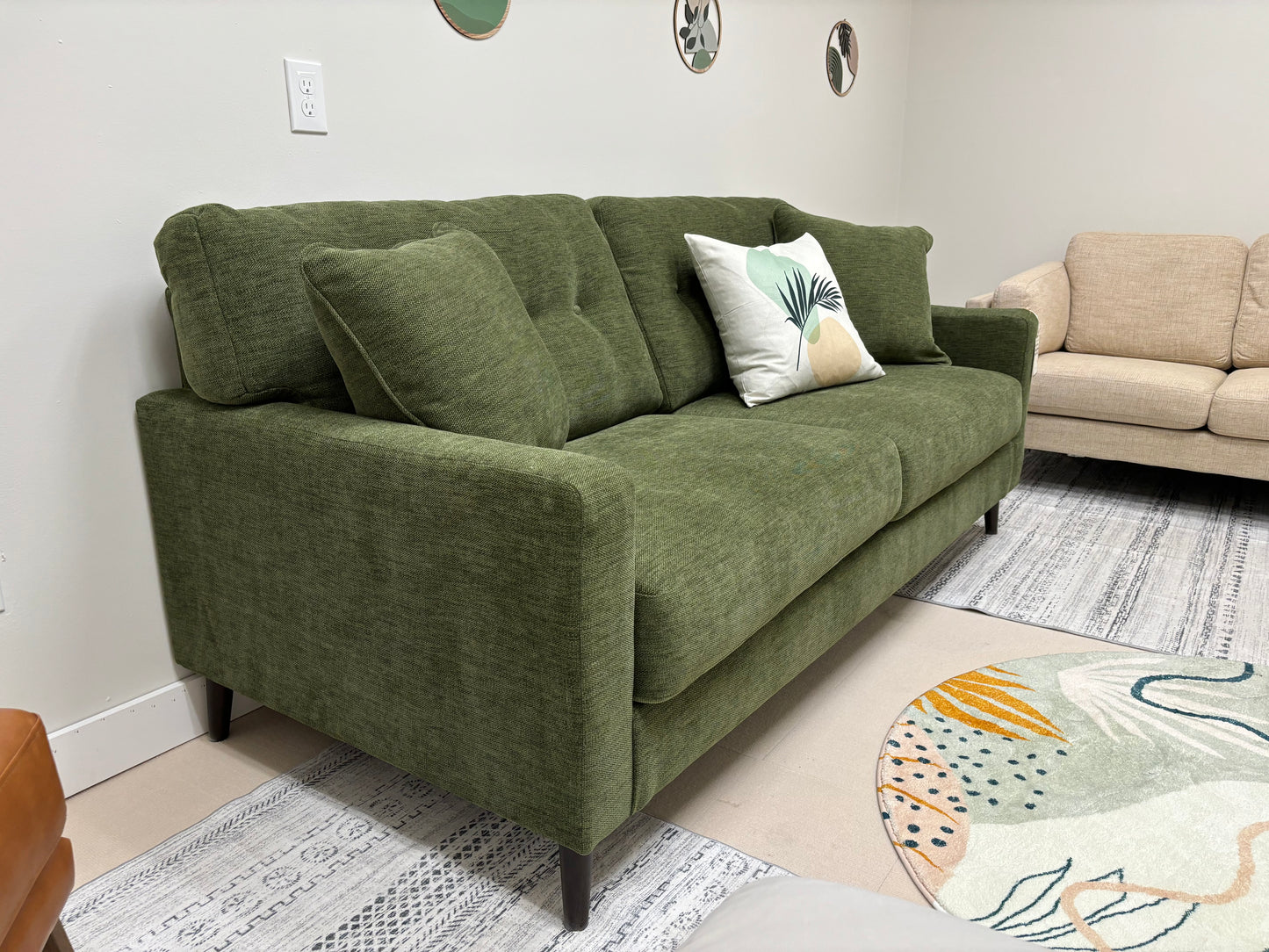 Olive Green Ashley Furniture Bixler Sofa