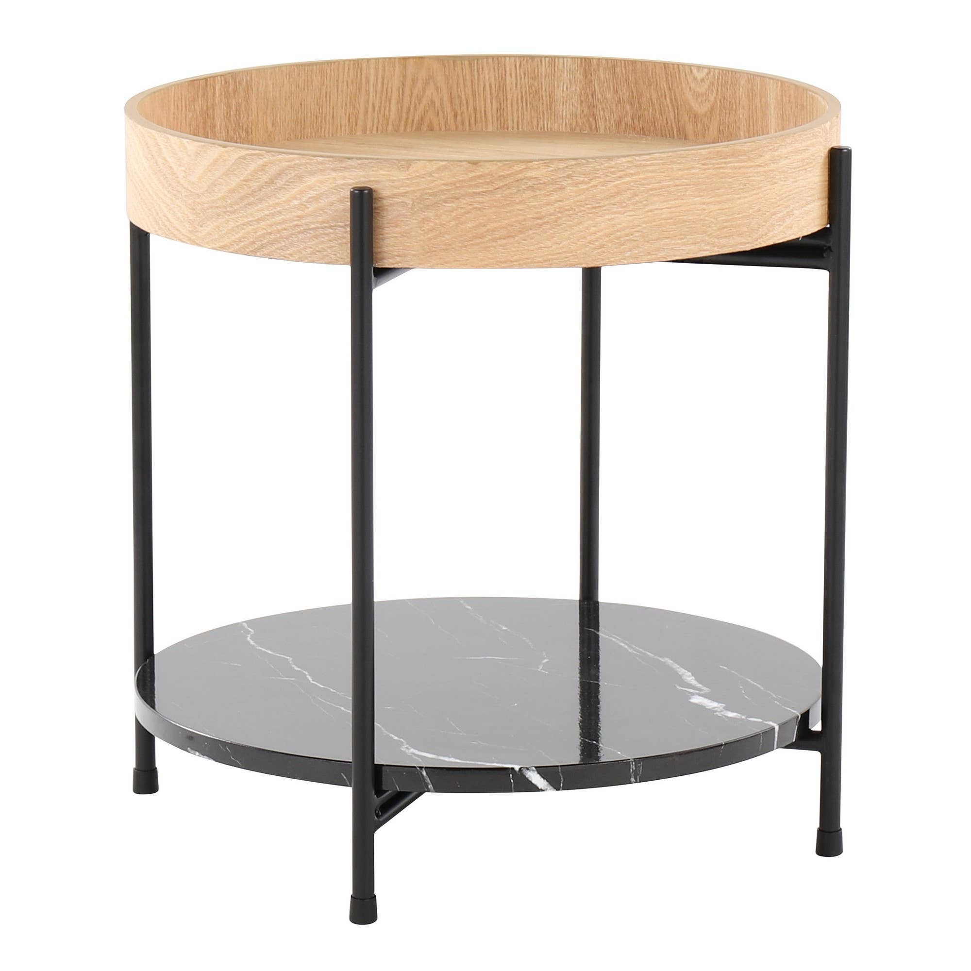 Daniella End Table - Reclaimed Elegance