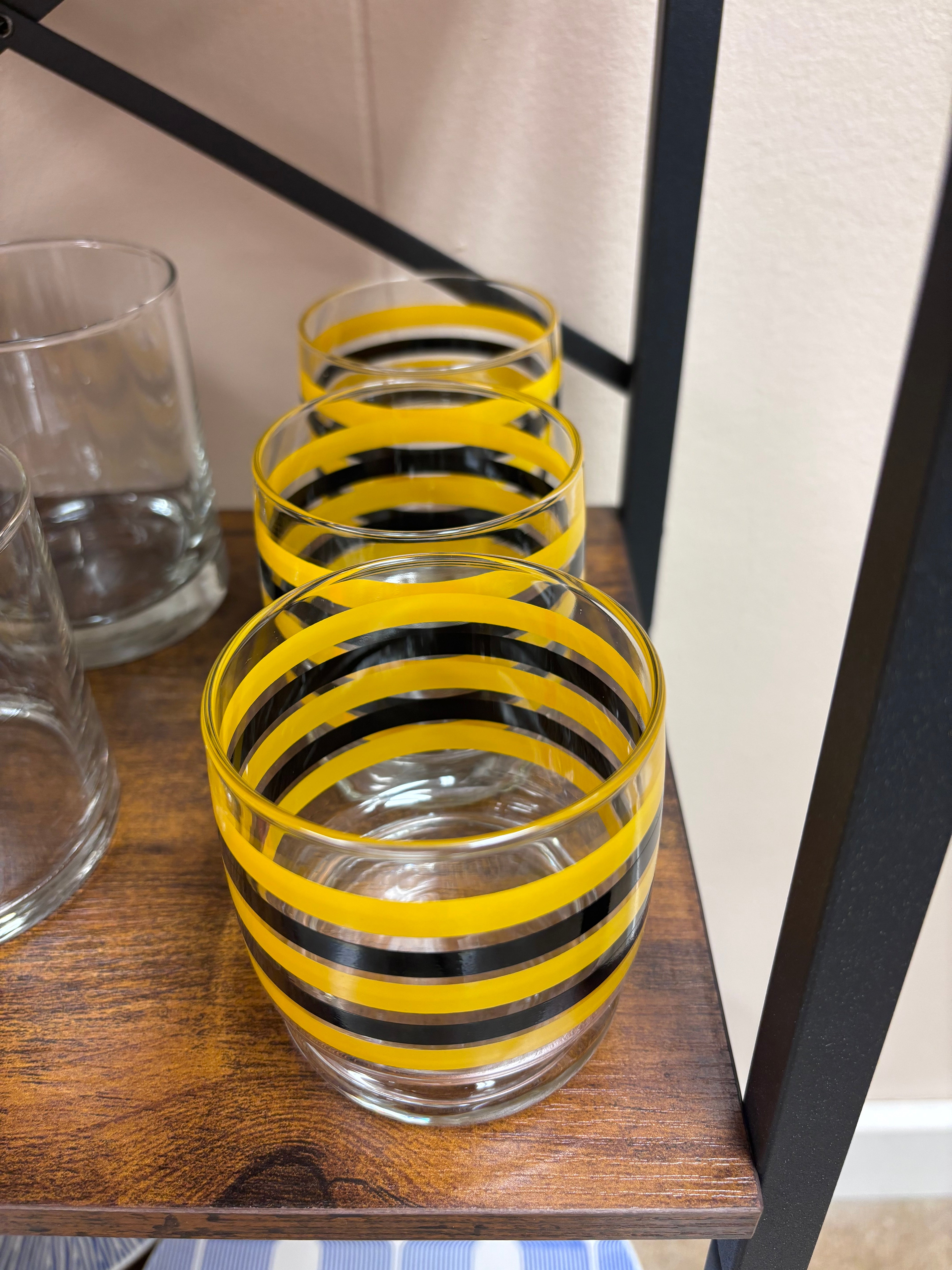 Bumble Bee Stripes Tumbler Set of 3