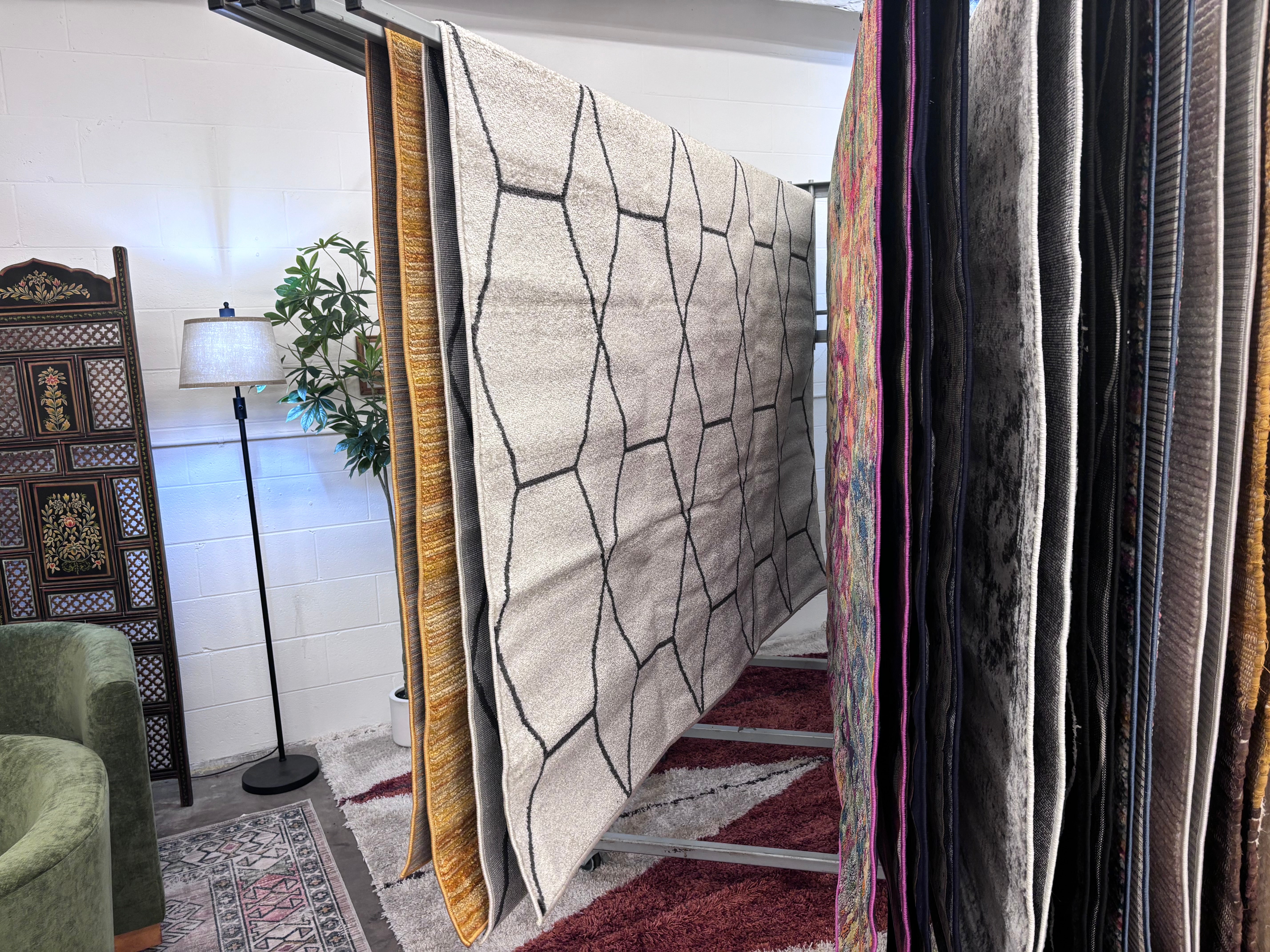 Ivory 7'10x10' Trellis Frieze Rectangle Rug