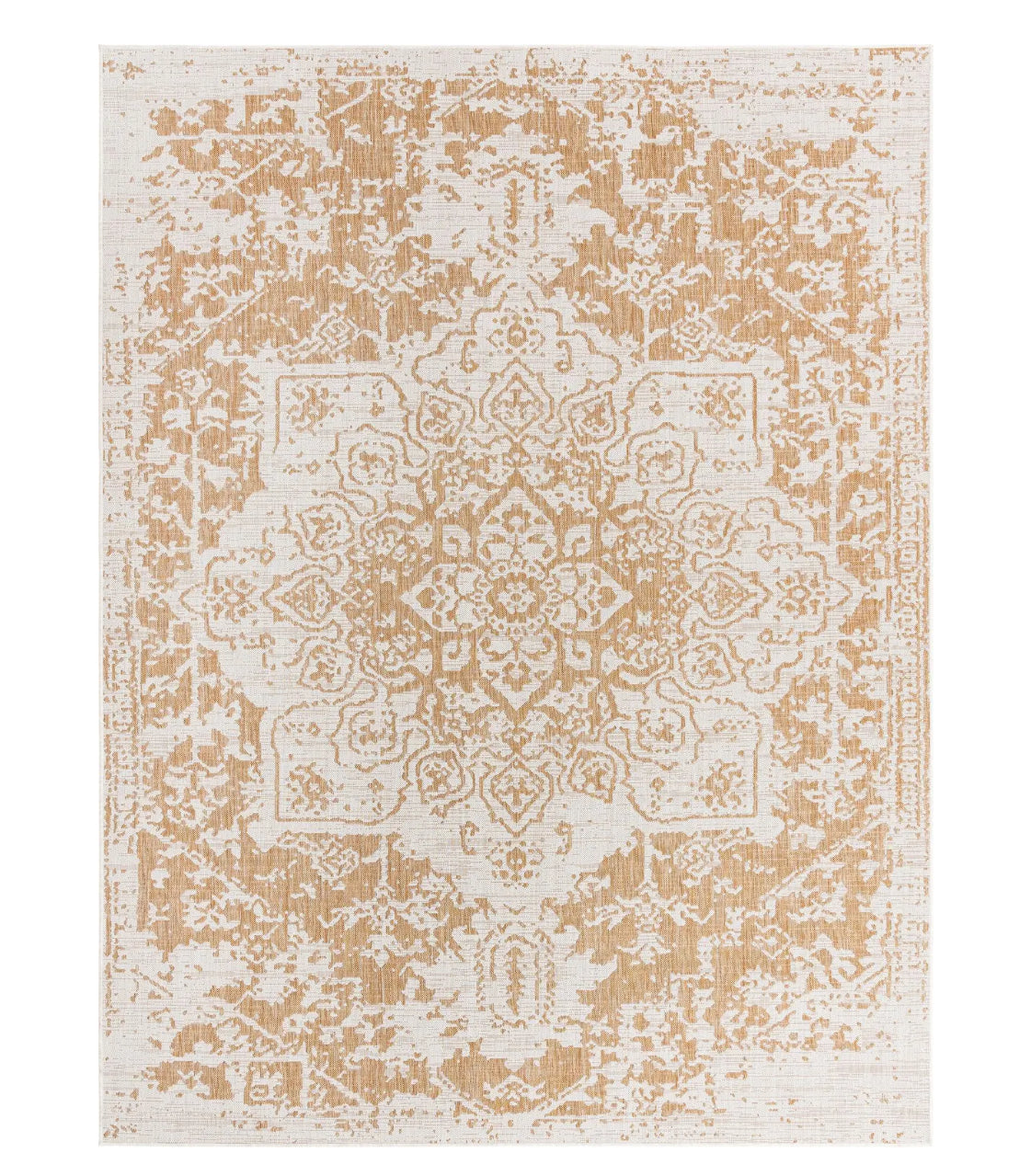 Beige 7'10x10' Jill Zarin Outdoor Rectangle Rug - Reclaimed Elegance