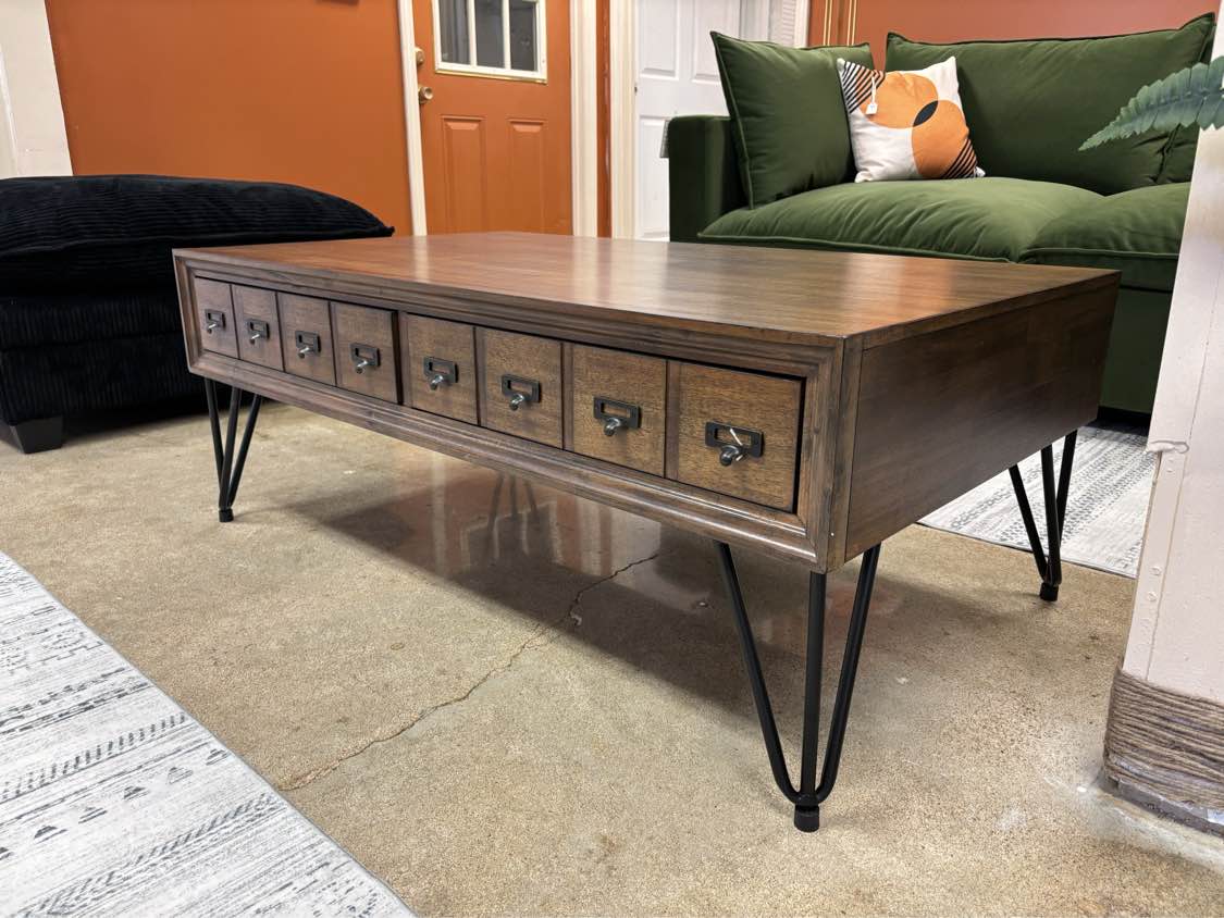 Walnut Boone Coffee Table - Reclaimed Elegance