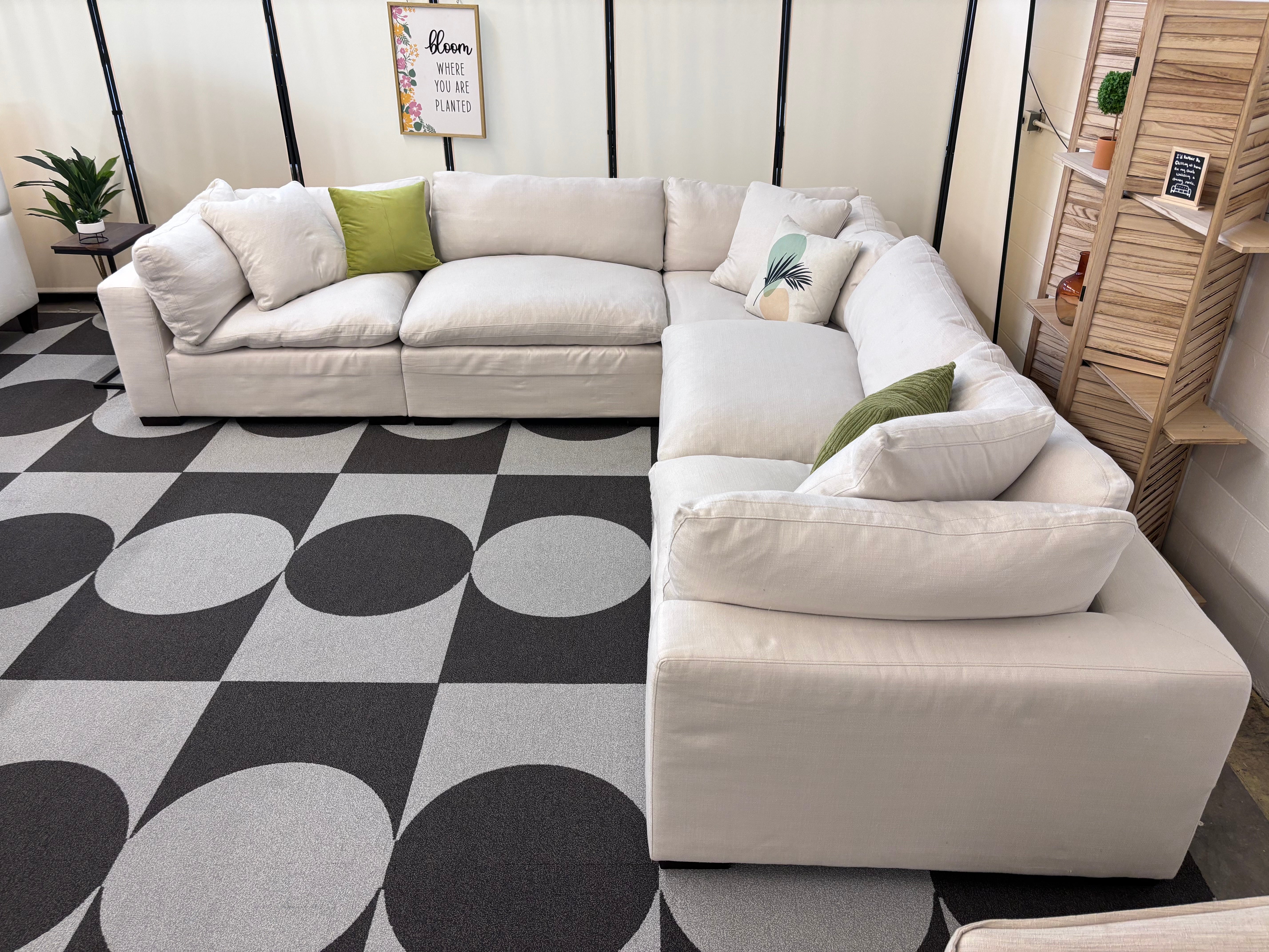 Ivory Kroehler Cloud Modular Corner Sectional