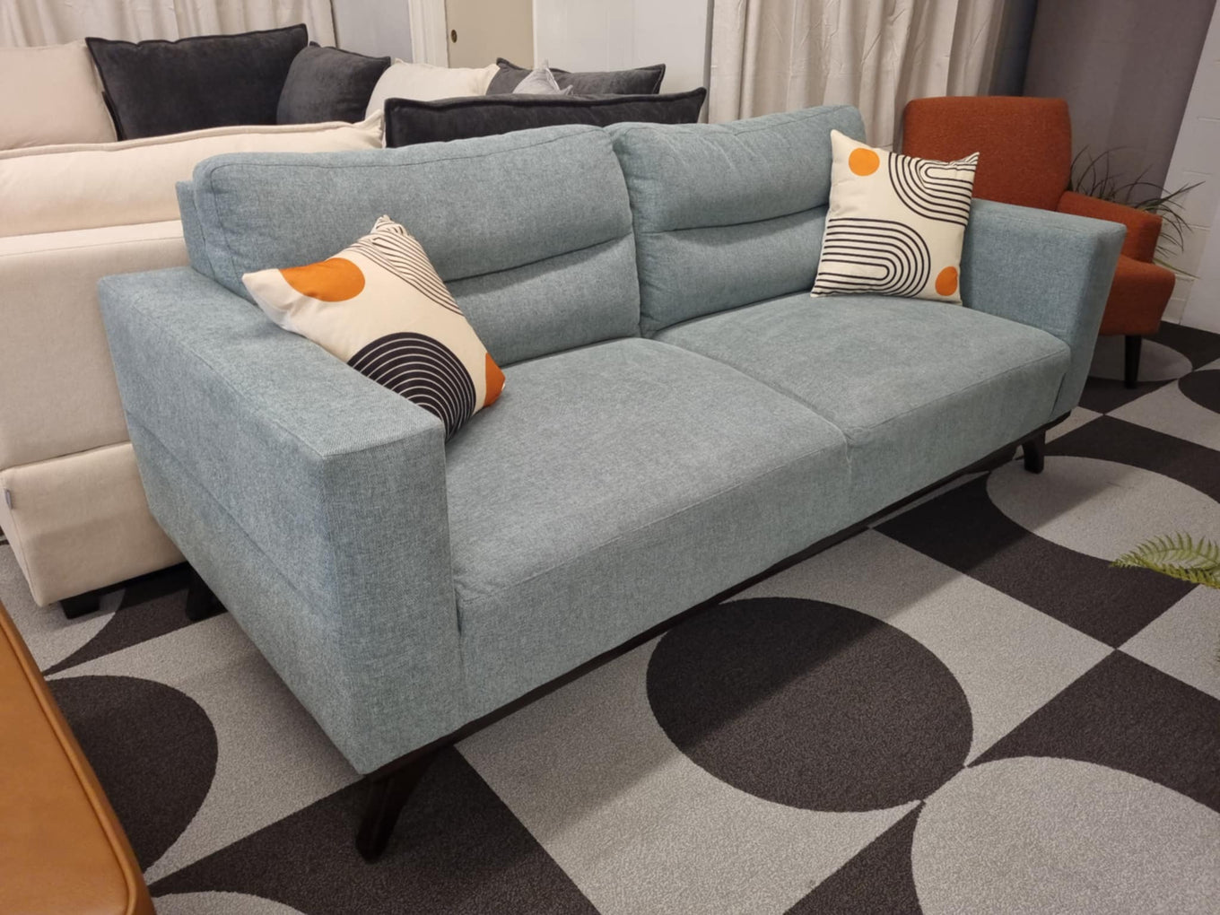 Sea Foam Blue Nero Lupo MCM Sofa