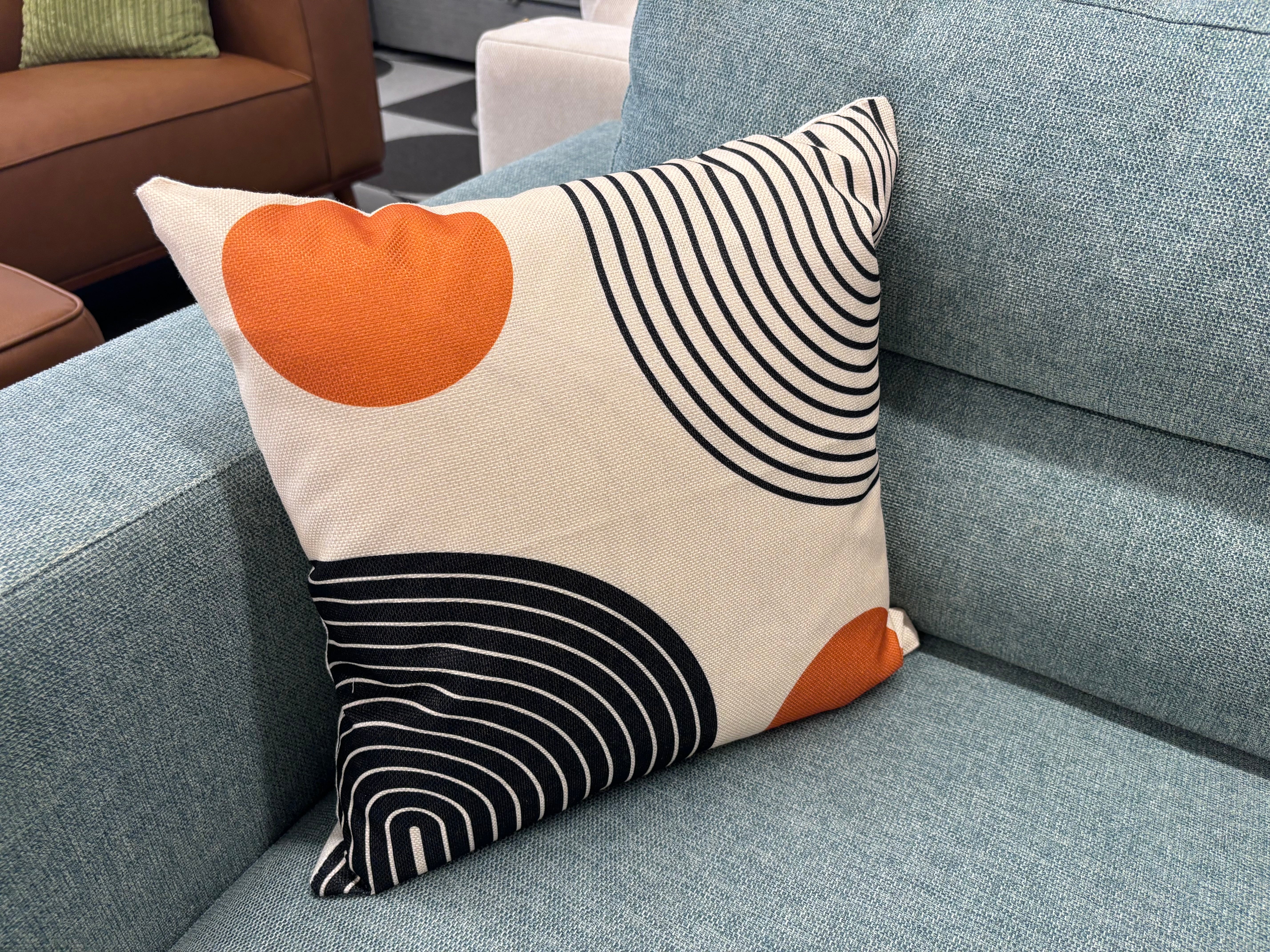Black & Orange MCM Style 1 Pillow