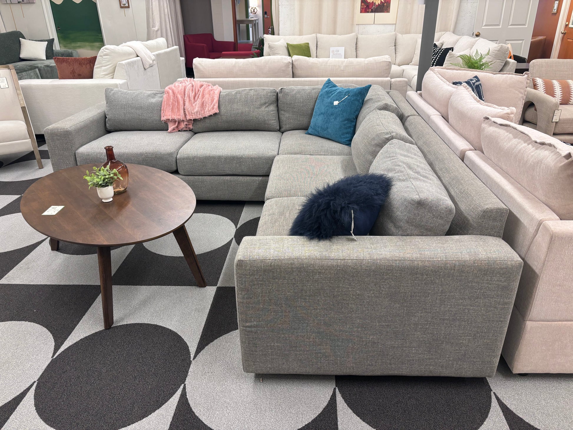 Pewter West Elm Urban Corner Sectional - Reclaimed Elegance