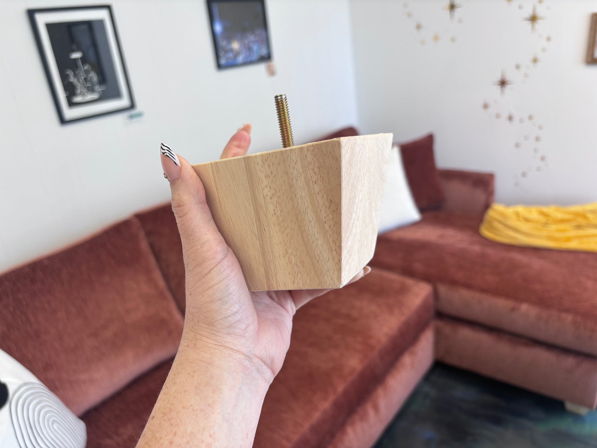 Upgraded Wooden Legs for K&D Sectionals (Set of 8) - Reclaimed Elegance