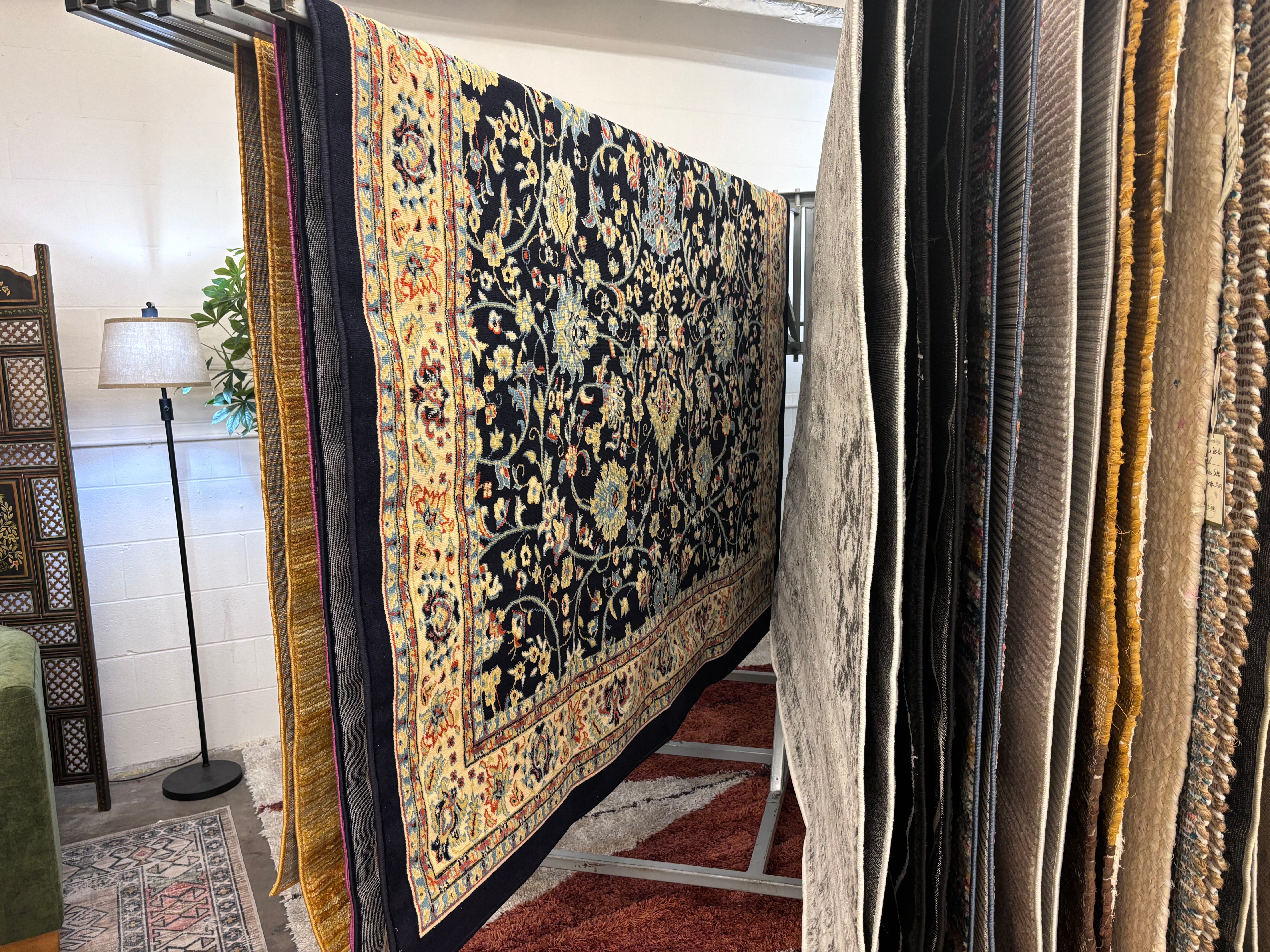 Navy Blue 7'10x10' Sialk Hill Rectangle Rug