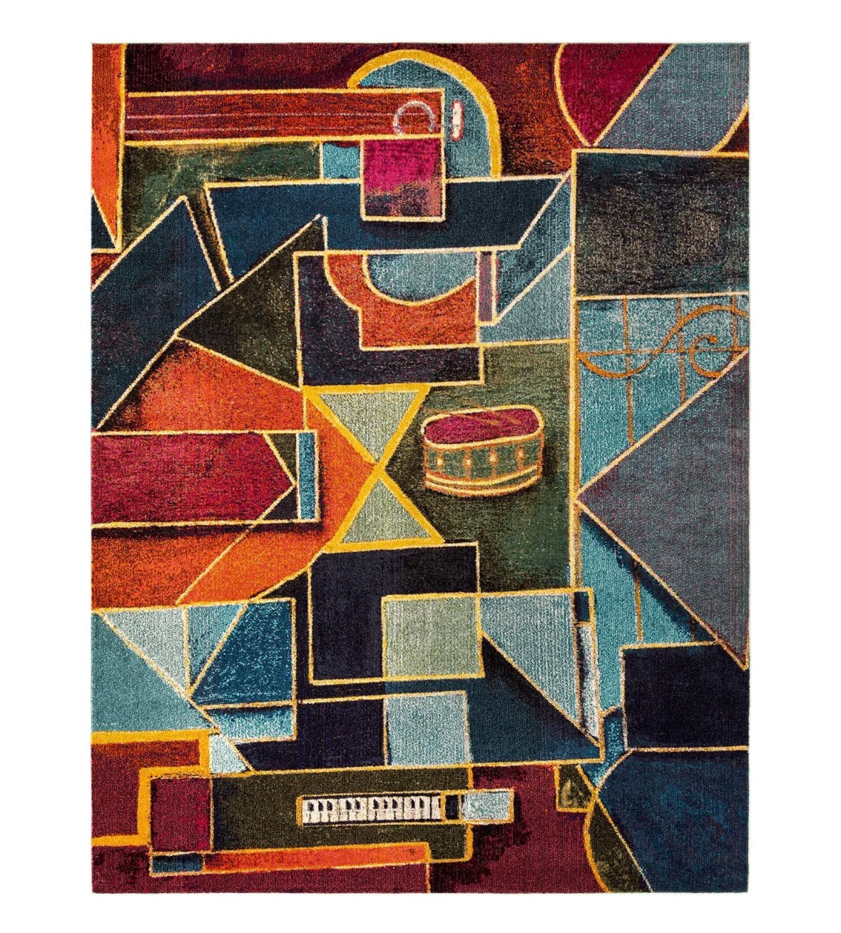Multi 7'10x10' Haerfest Rectangle Rug - Reclaimed Elegance