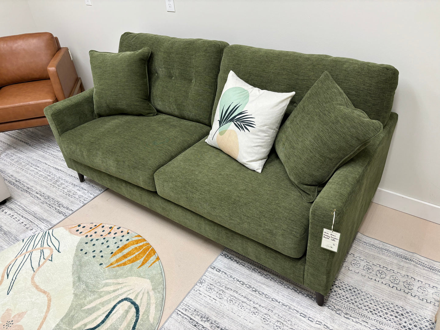 Olive Green Ashley Furniture Bixler Sofa