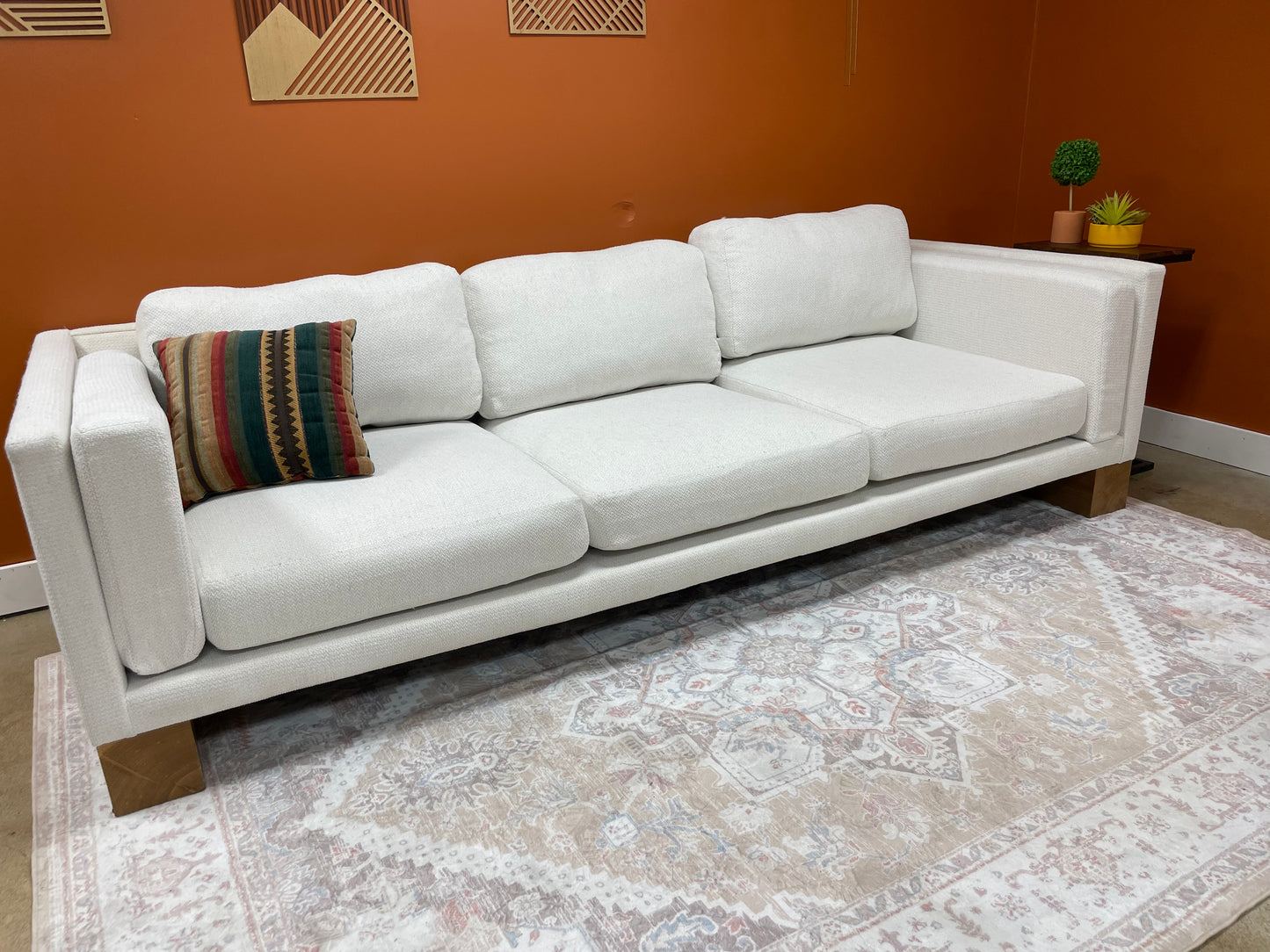 Ivory Crate & Barrel Sofa