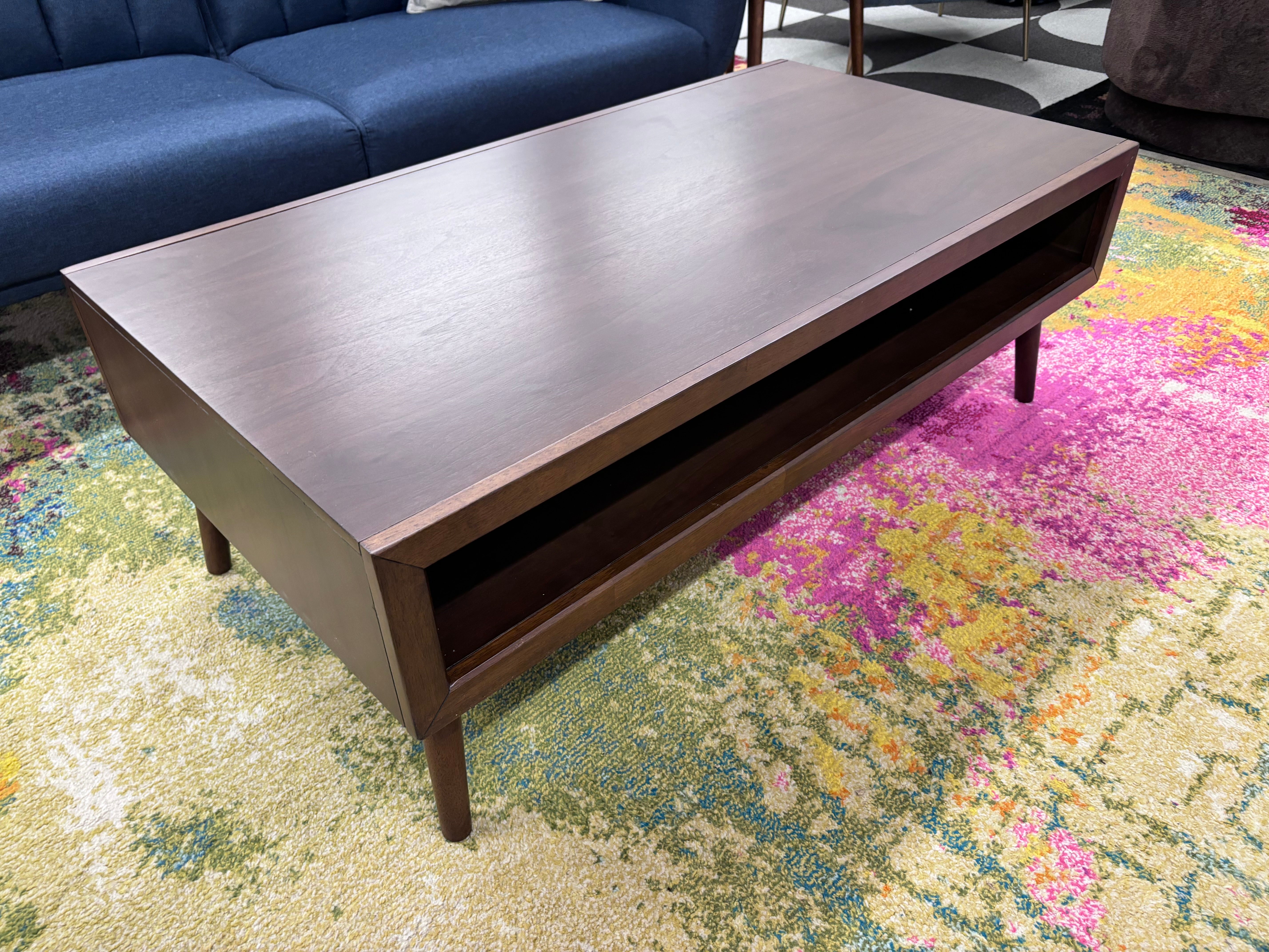 Walnut Malibu Retro Coffee & End Table Set - Reclaimed Elegance