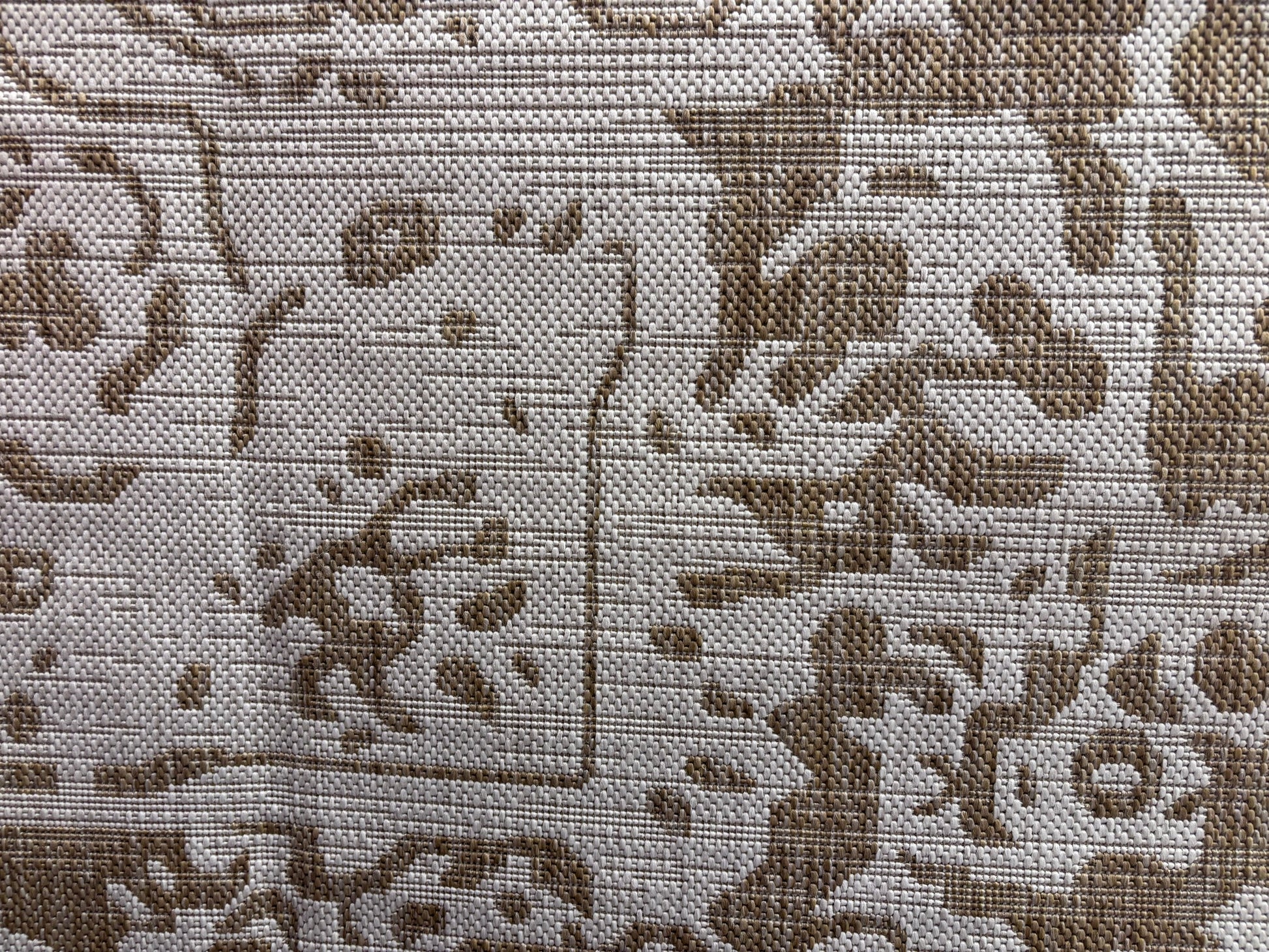 Beige 7'10x10' Jill Zarin Outdoor Rectangle Rug - Reclaimed Elegance