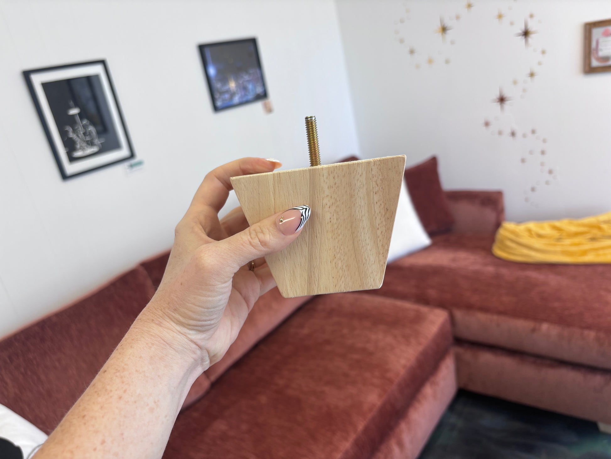 Upgraded Wooden Legs for K&D Sectionals (Set of 8) - Reclaimed Elegance