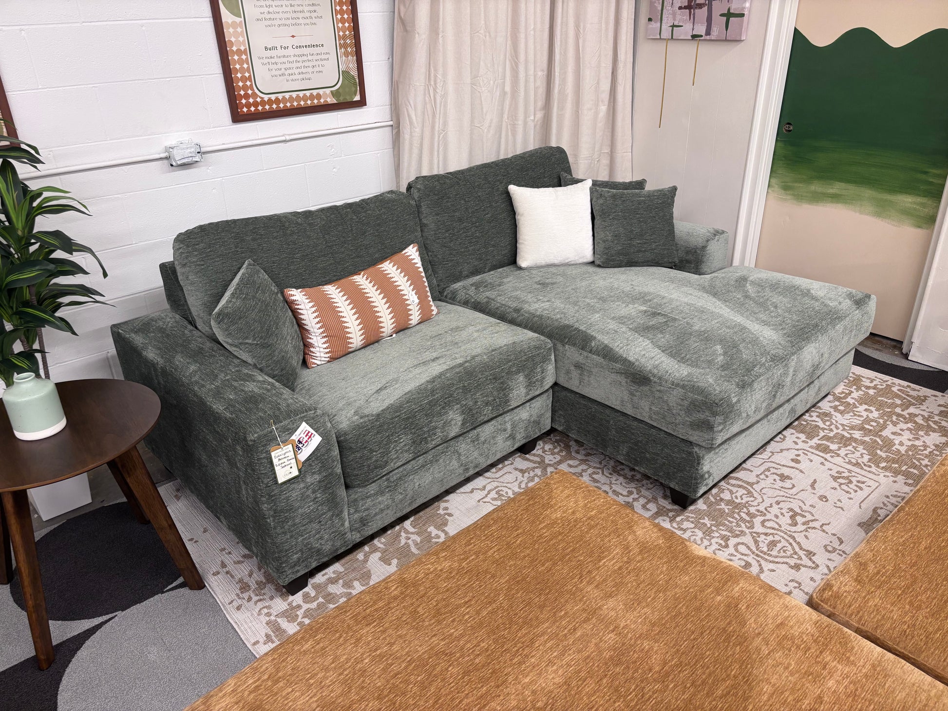 Eucalyptus Beaman 2 Piece Chaise Sectional - Reclaimed Elegance