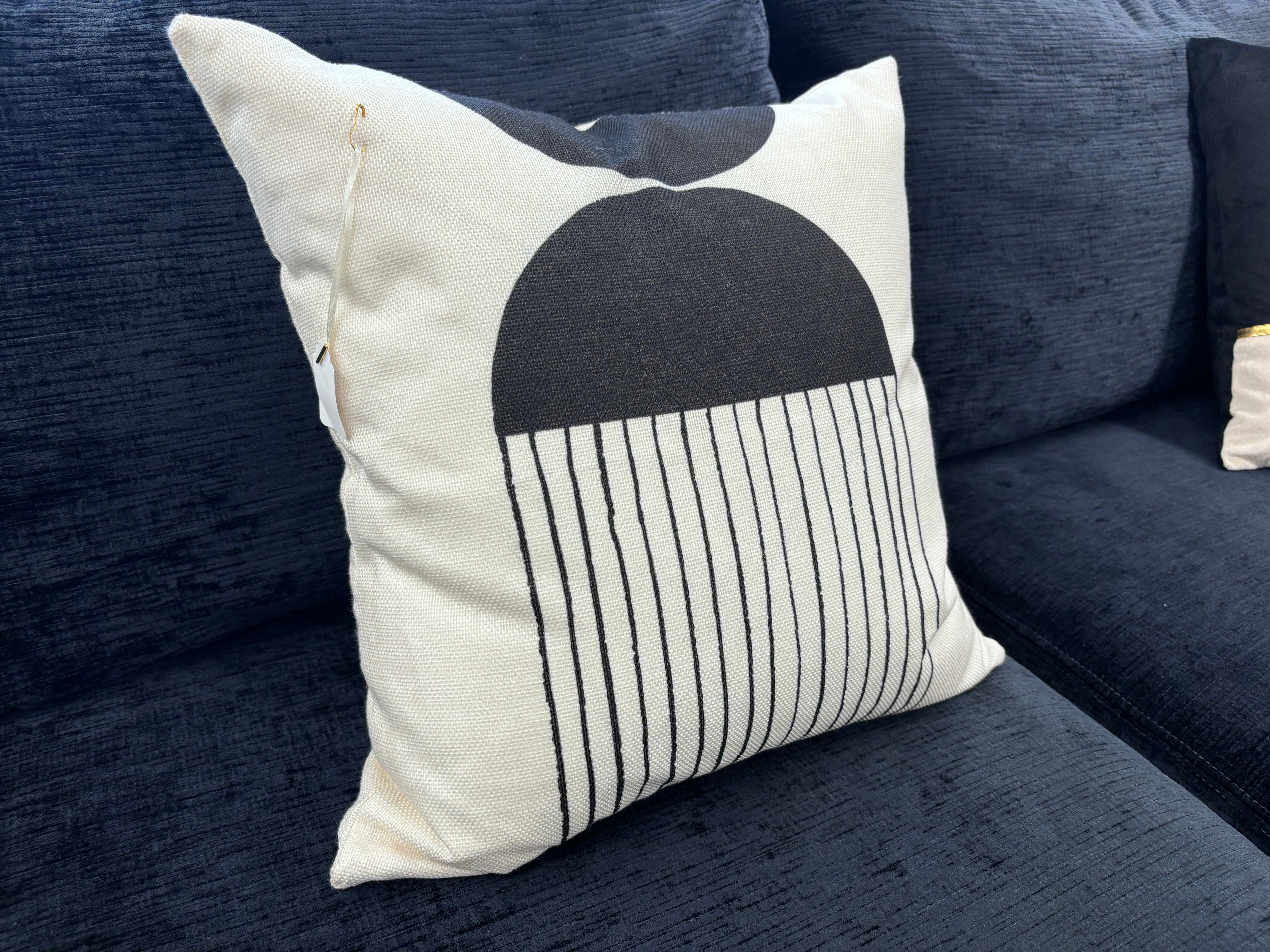 Black & White MCM Style 3 Pillow