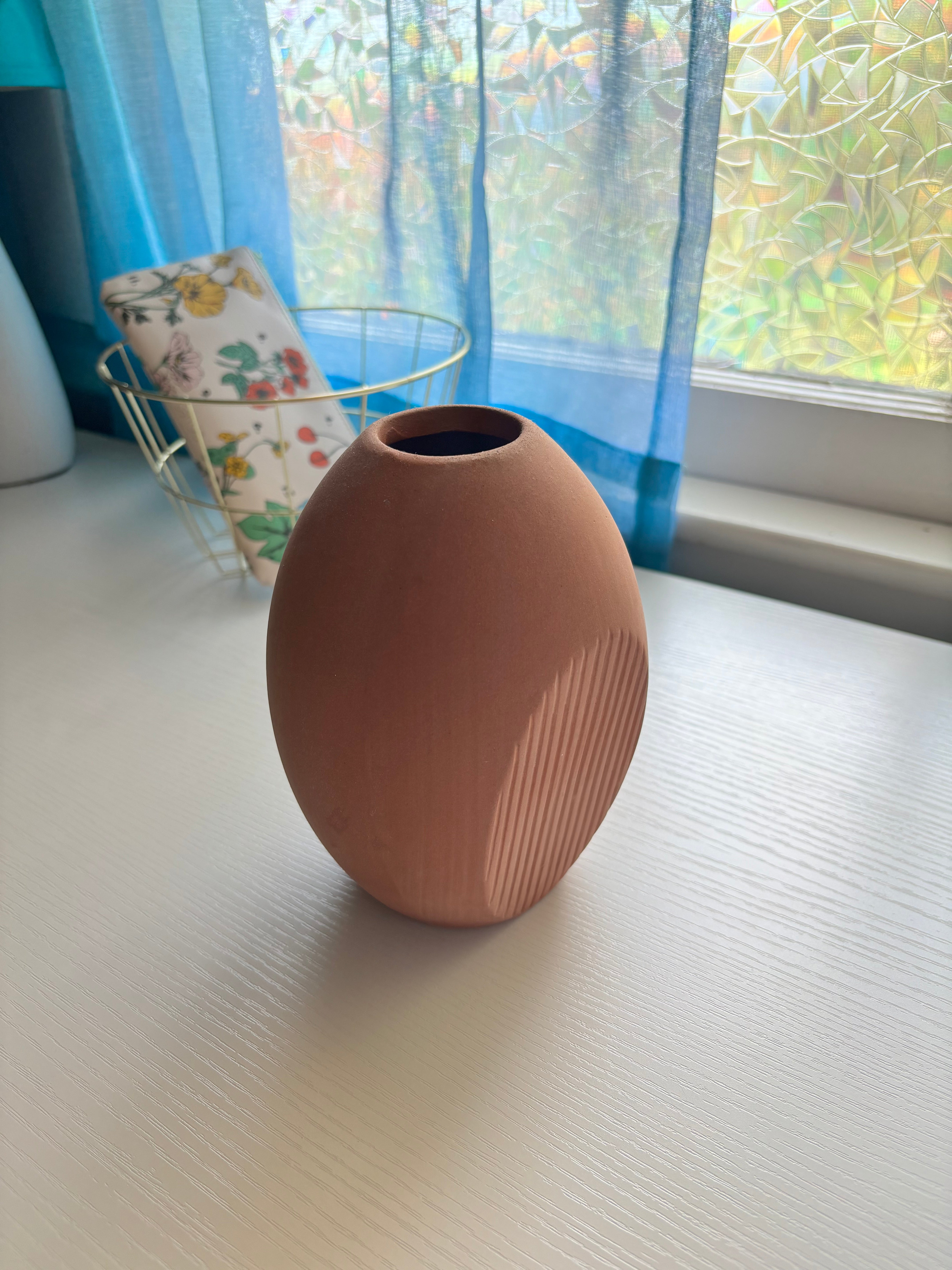 Red Clay Vase