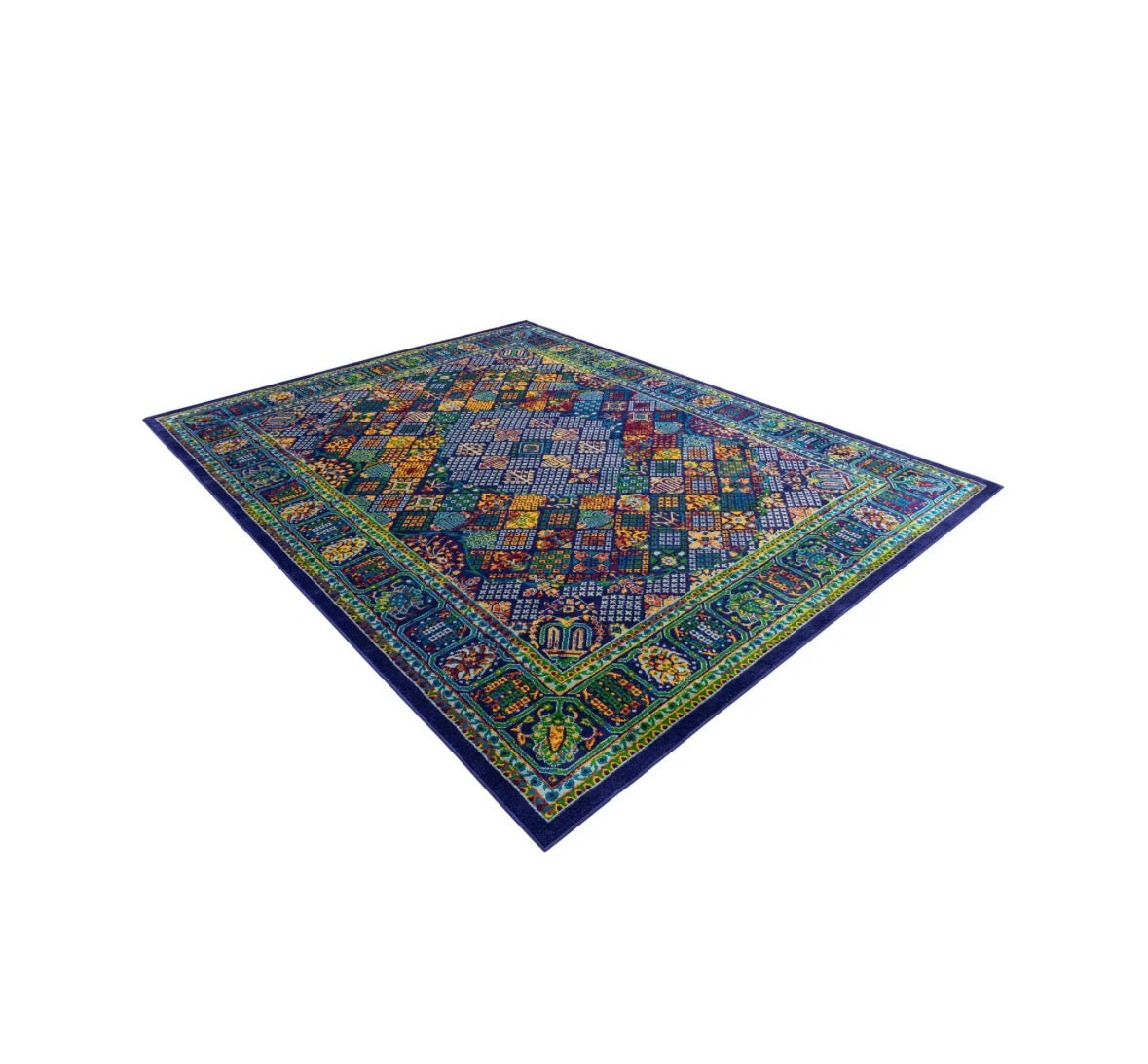 Navy Blue 7'10x10' Calypso Rectangle Rug - Reclaimed Elegance