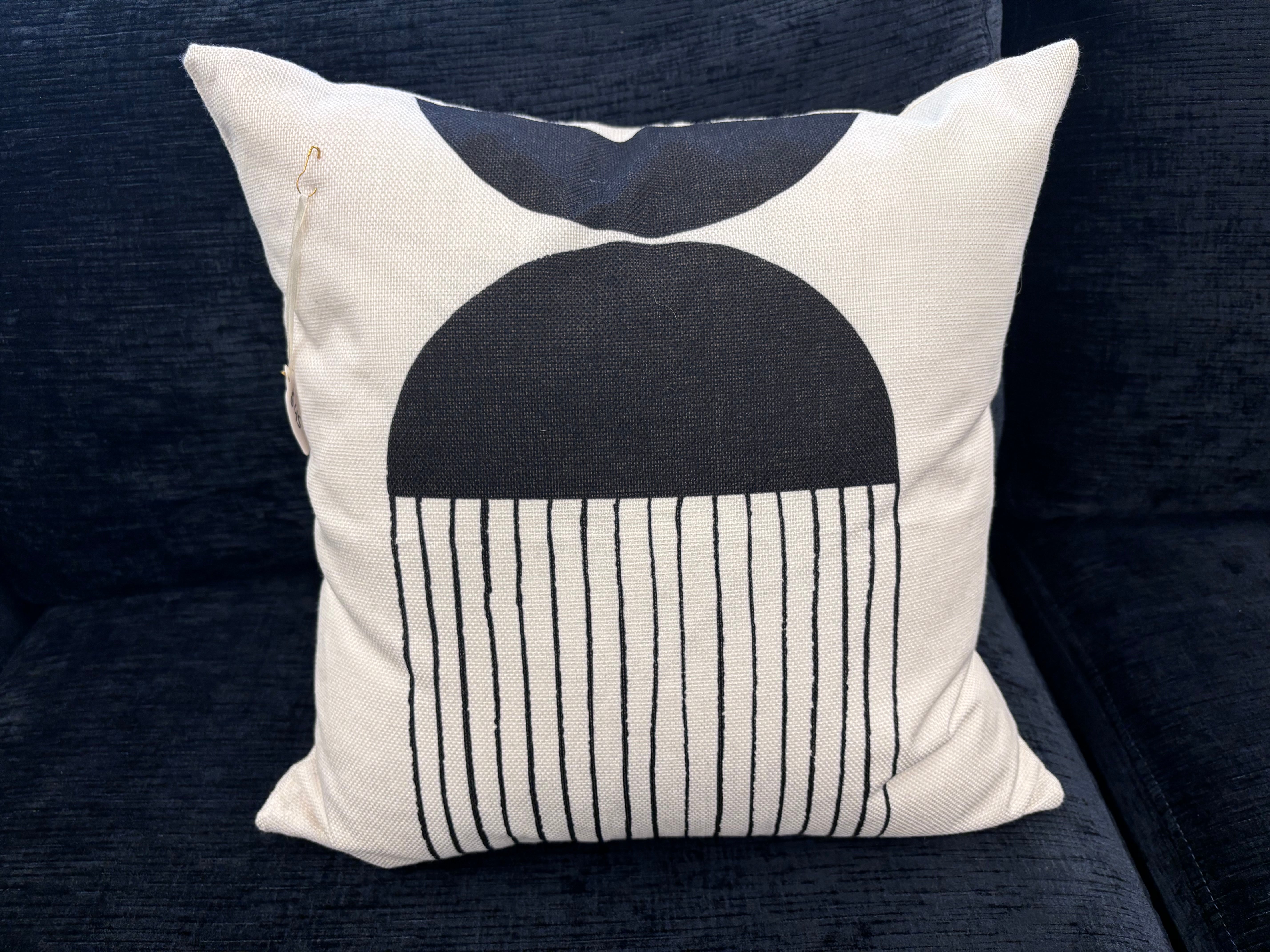 Black & White MCM Style 3 Pillow