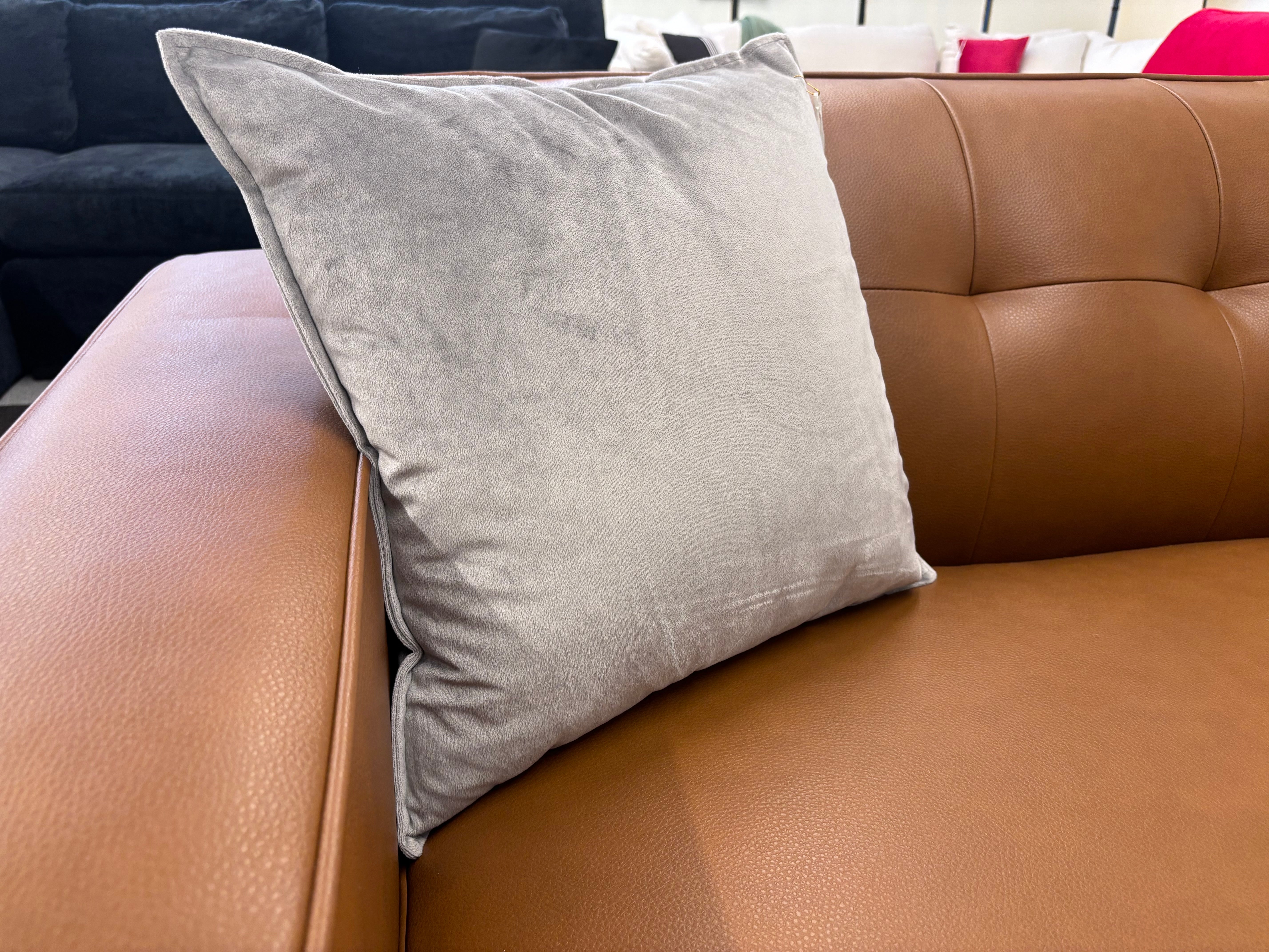 Silver Velvet Pillow