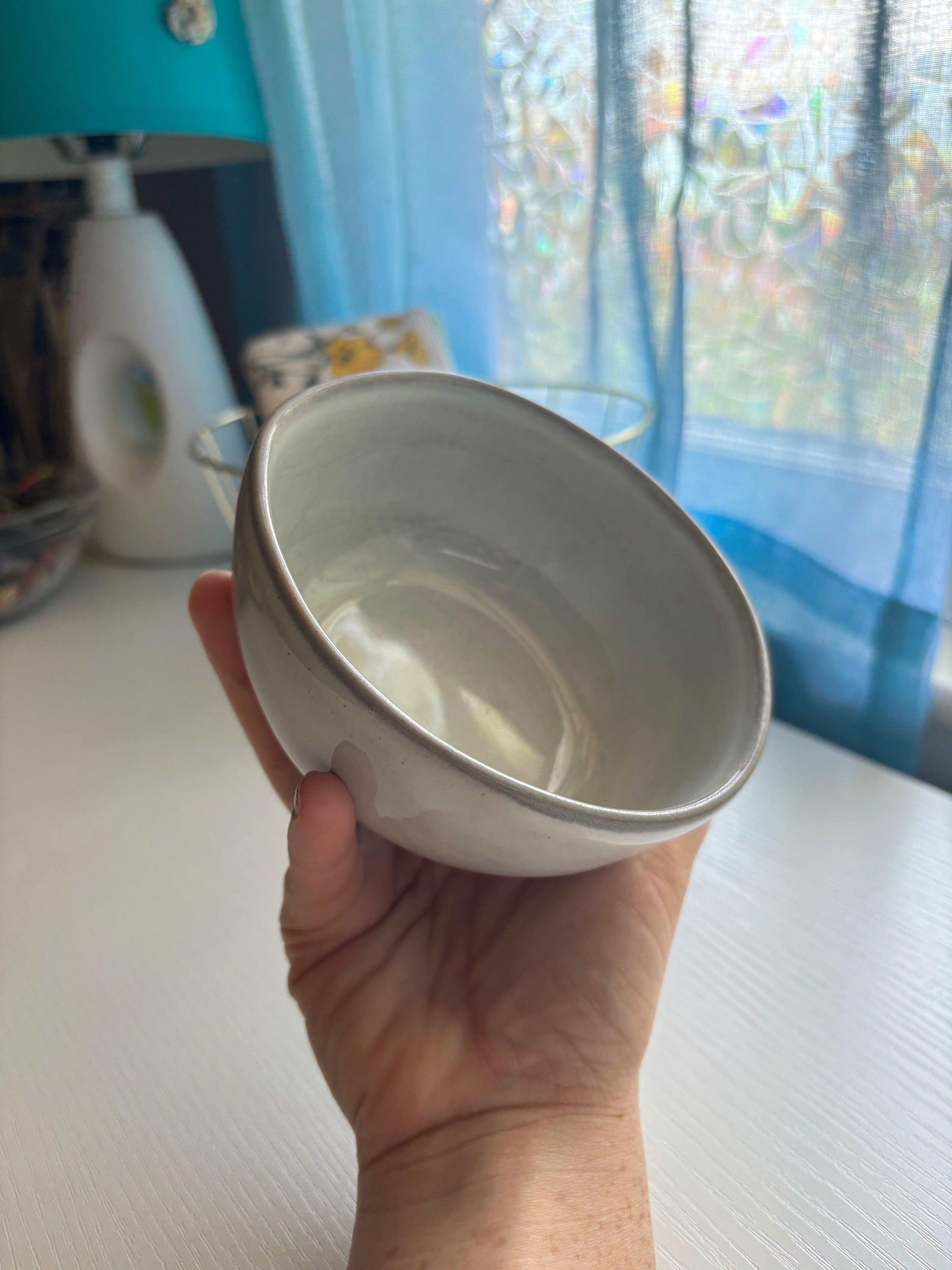 Light Grey Ceramic Bowl