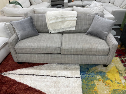 Light Grey Patterned Loveseat