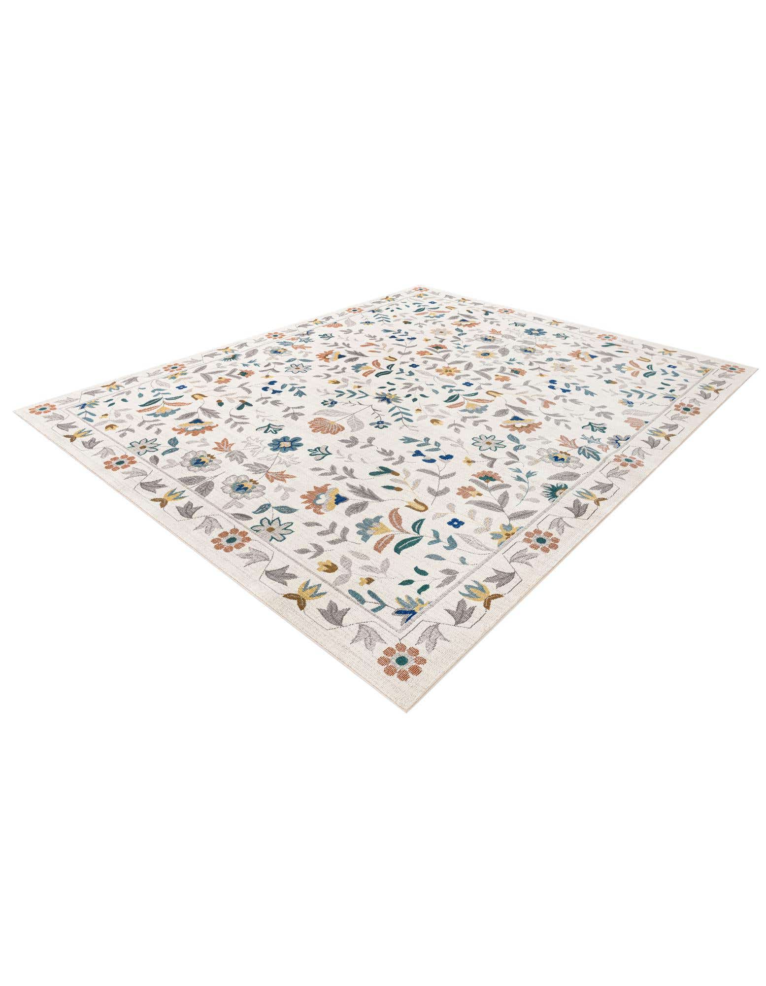 Ivory 8' x 10' Blossom Rectangle Rug