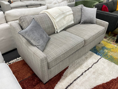 Light Grey Patterned Loveseat