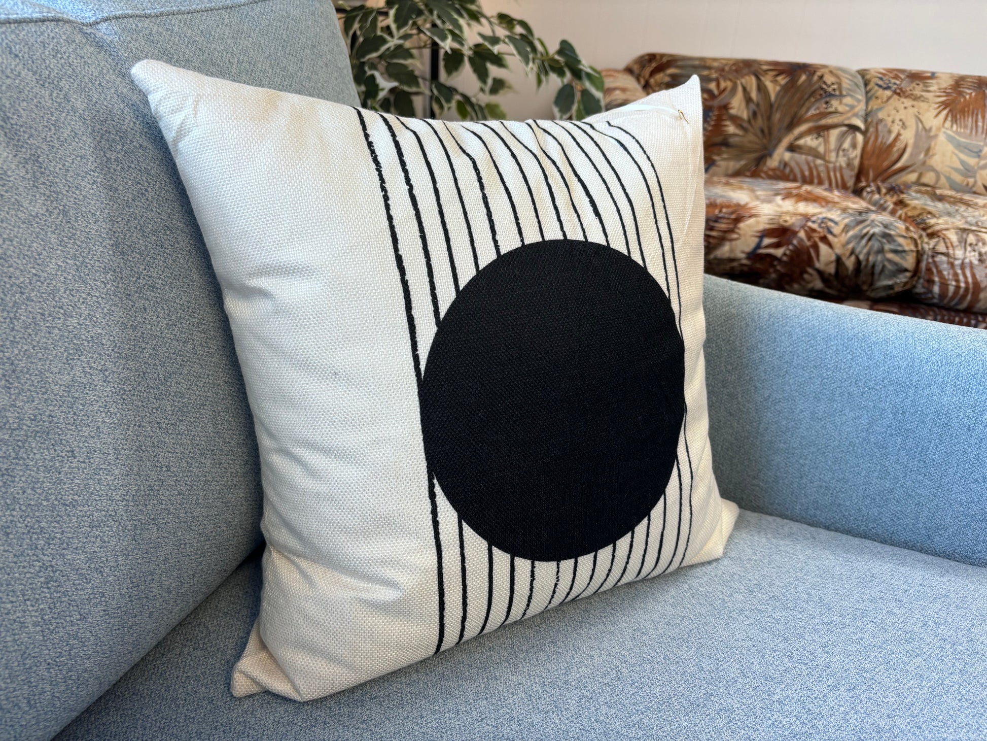 Black & White MCM Style 1 Pillow - Reclaimed Elegance