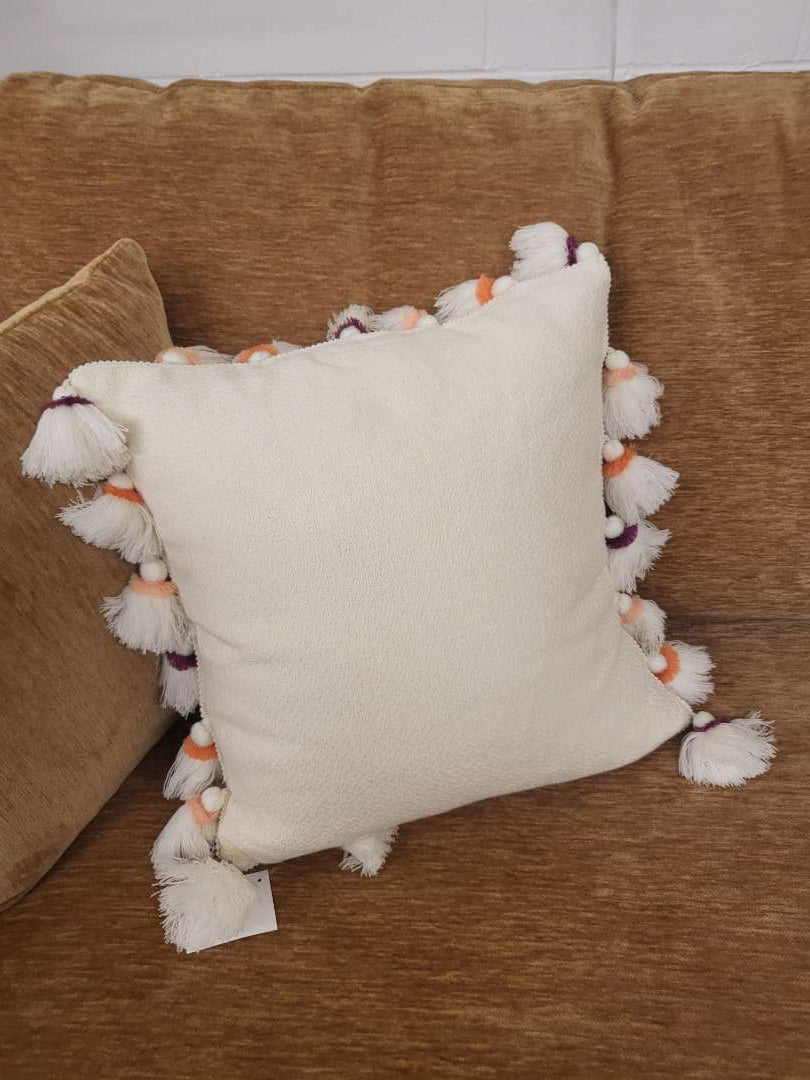 Tassel Throw Pillow 18x18