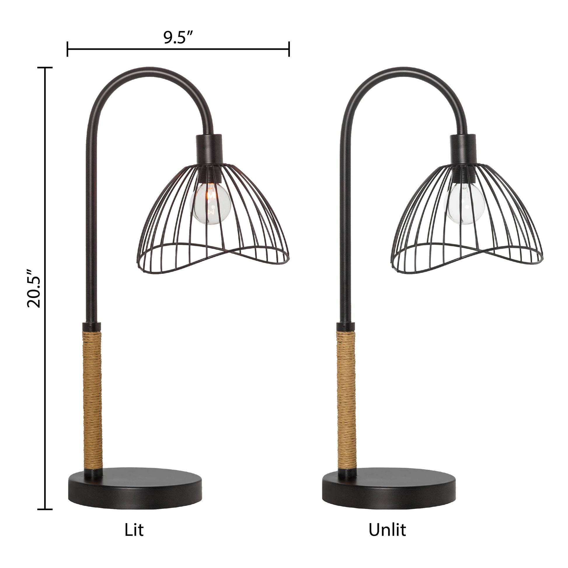 Candlestick Base Black Dome Shade Table Lamp - Reclaimed Elegance