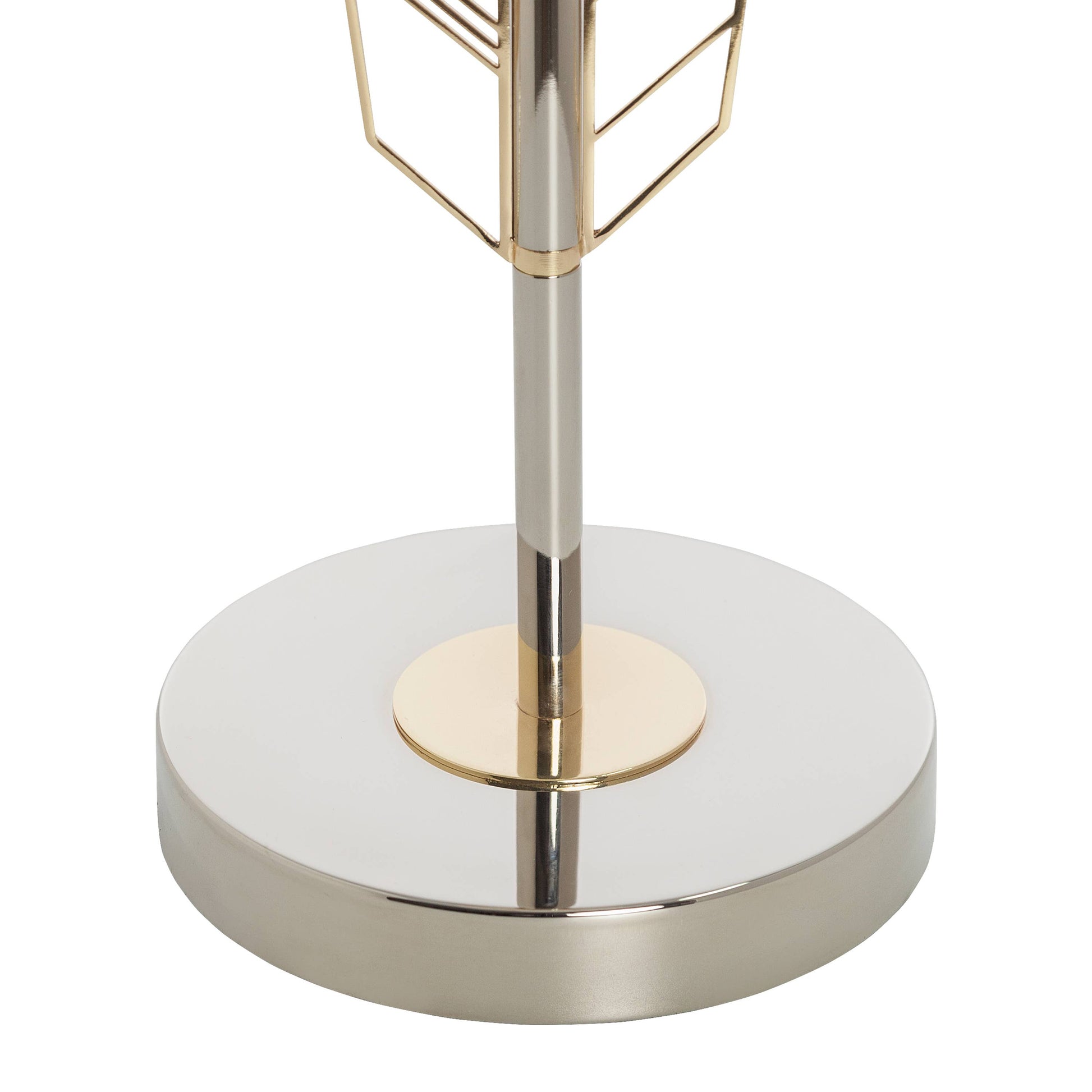 Gold & Silver Jessie Globe Shade Table Lamp - Reclaimed Elegance