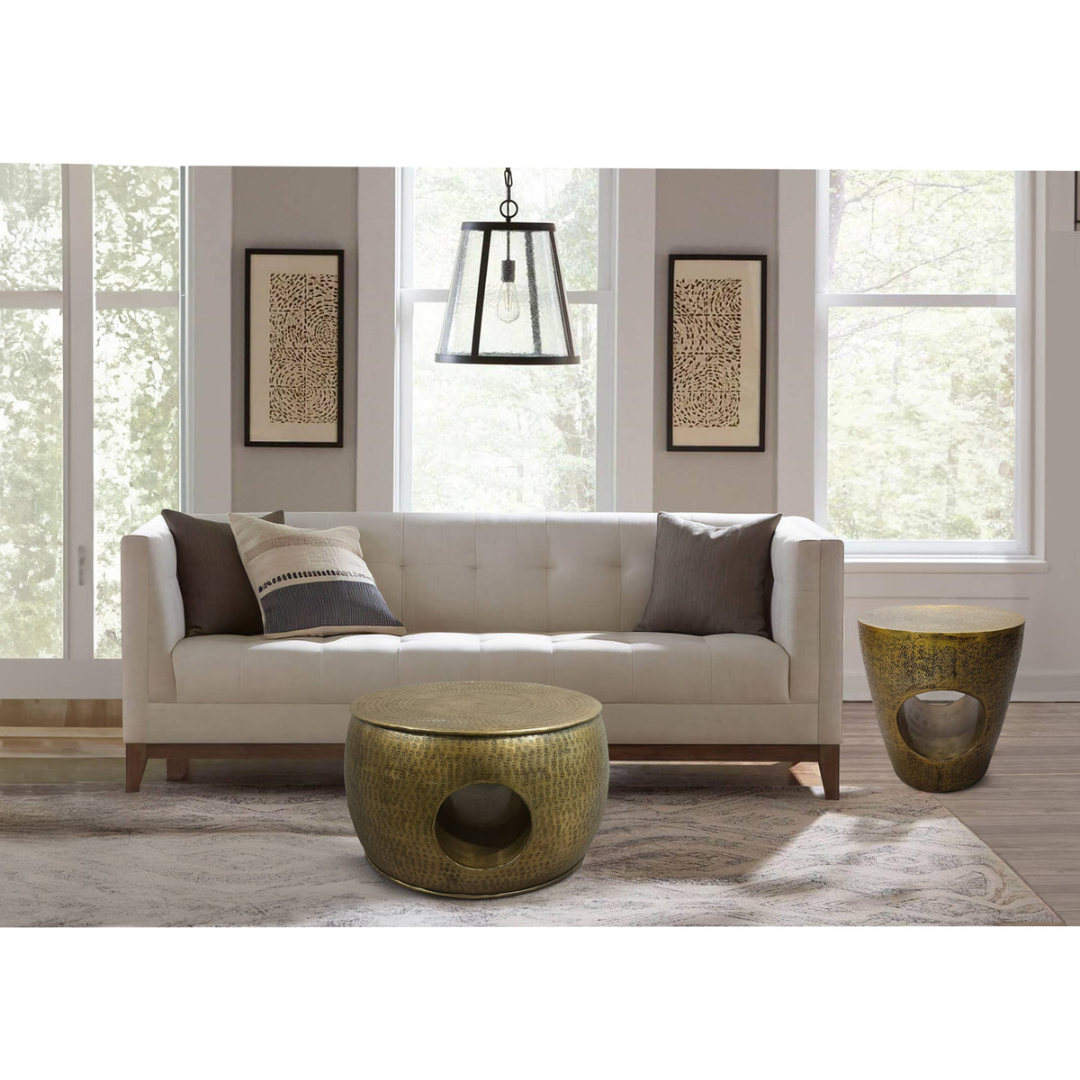 Nala Brass Coffee Table