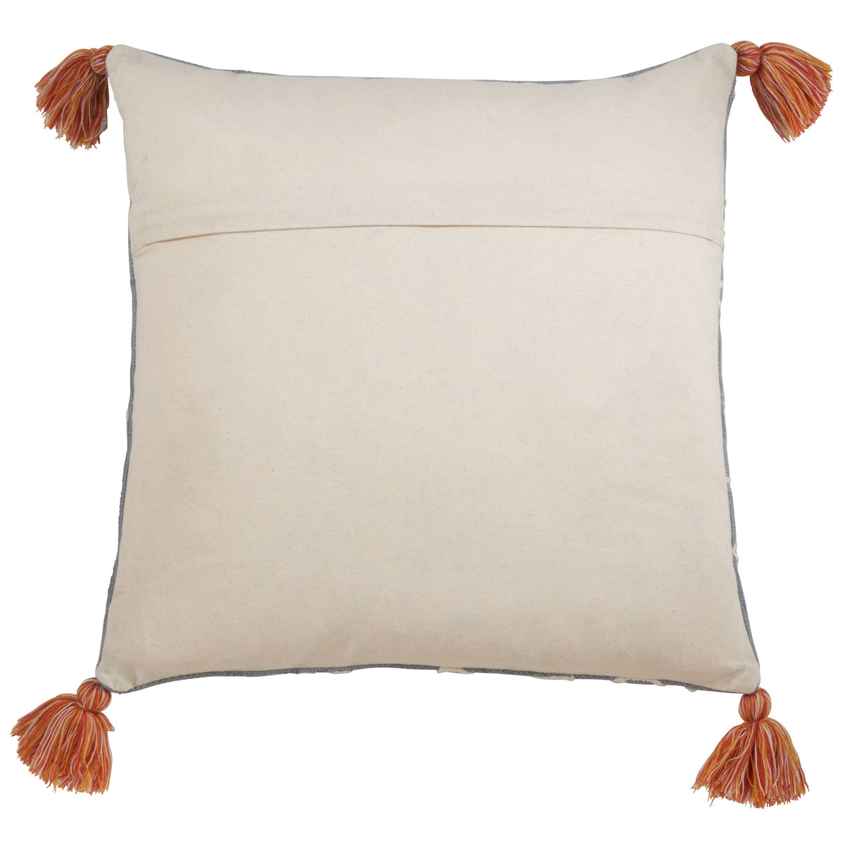 Tasseled Doodle Pillow 22"