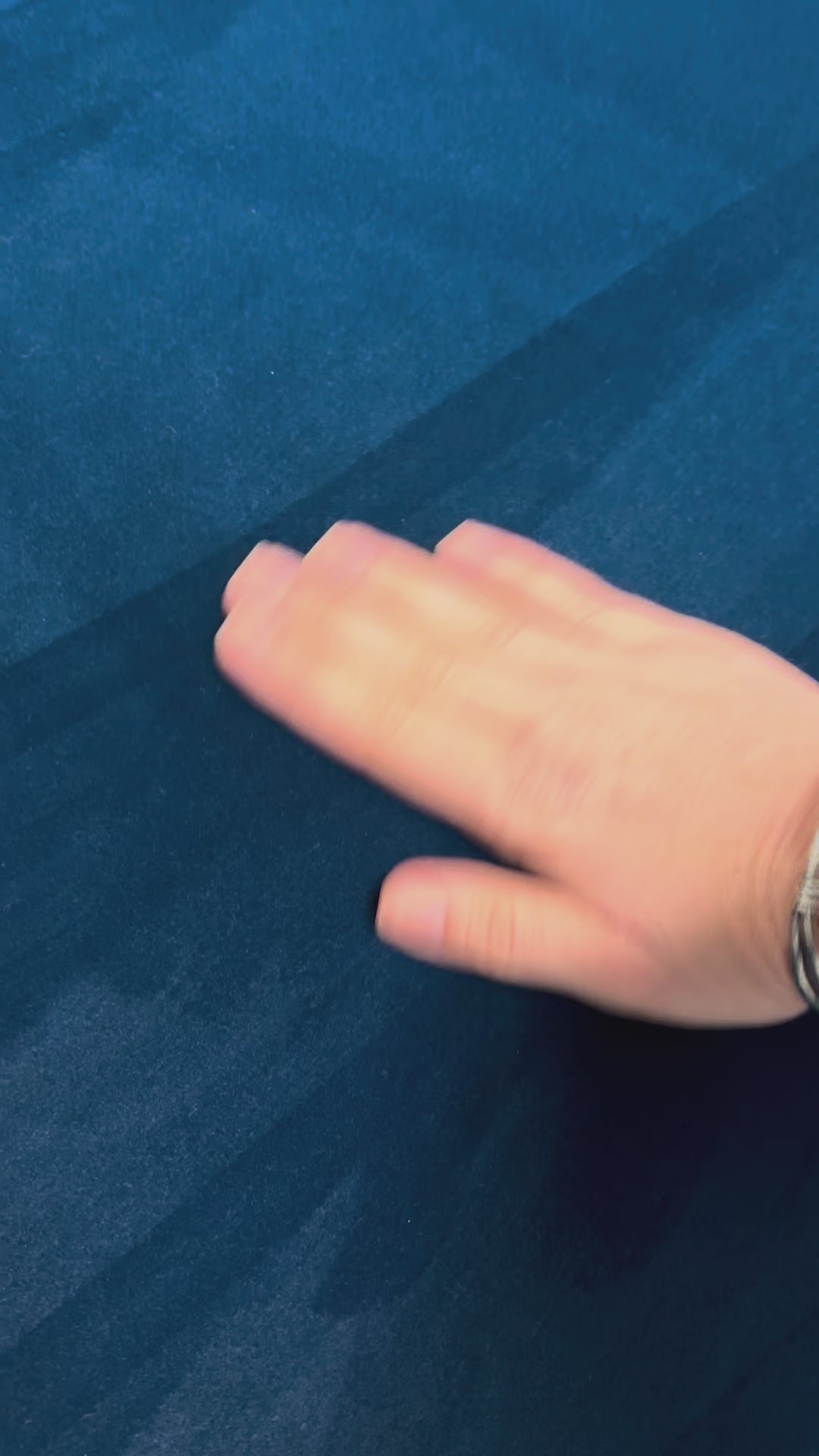 Load video: Midnight Blue Velvet Luna Modular Sofa + Ottoman