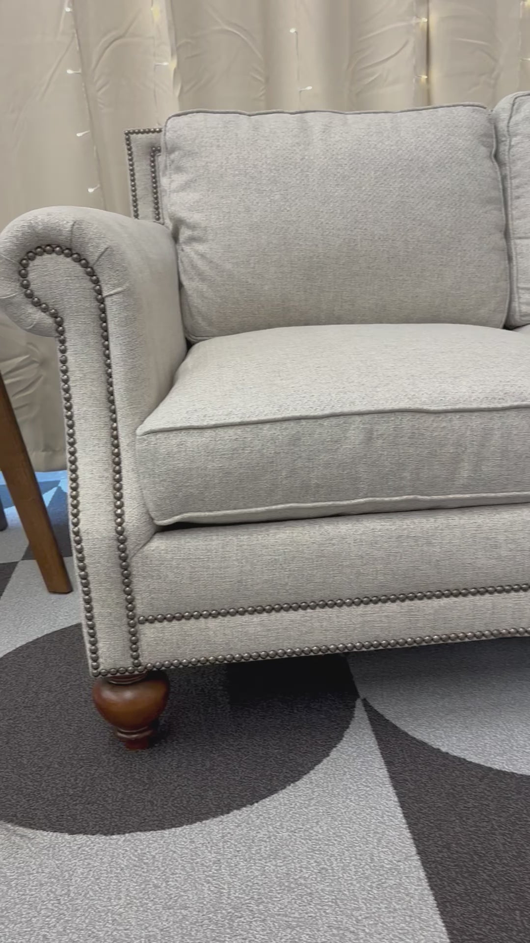 Load video: Light Grey Bernhardt Sofa + Loveseat Set