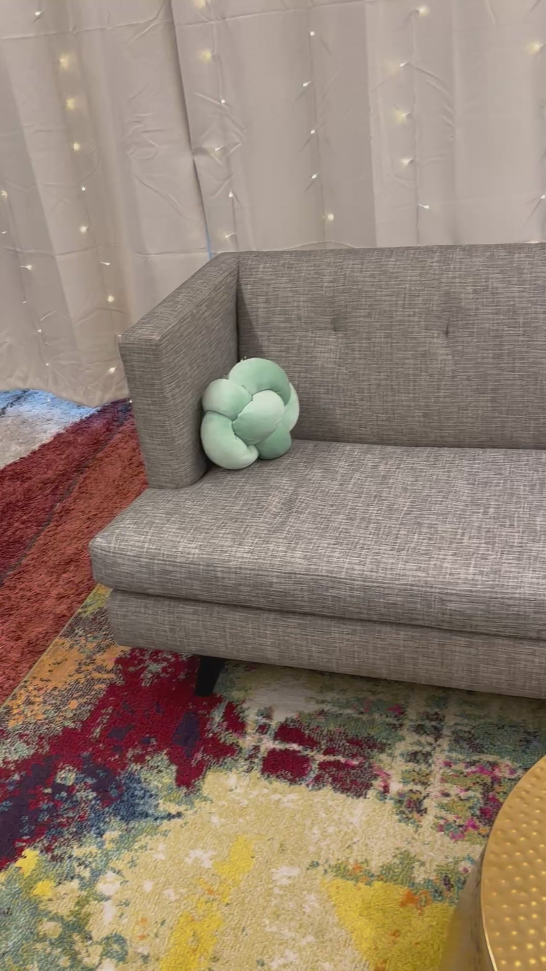Load video: Platinum Hatch CB2 Sofa