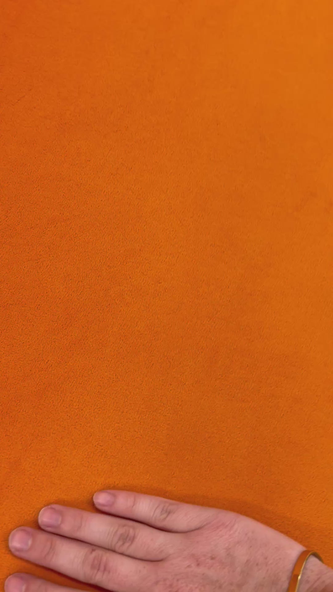 Load video: Neon Orange Restoration Hardware Custom Sofa