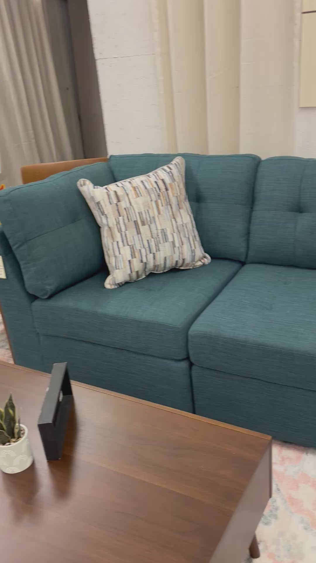 Load video: Teal Marlow Modular Sectional