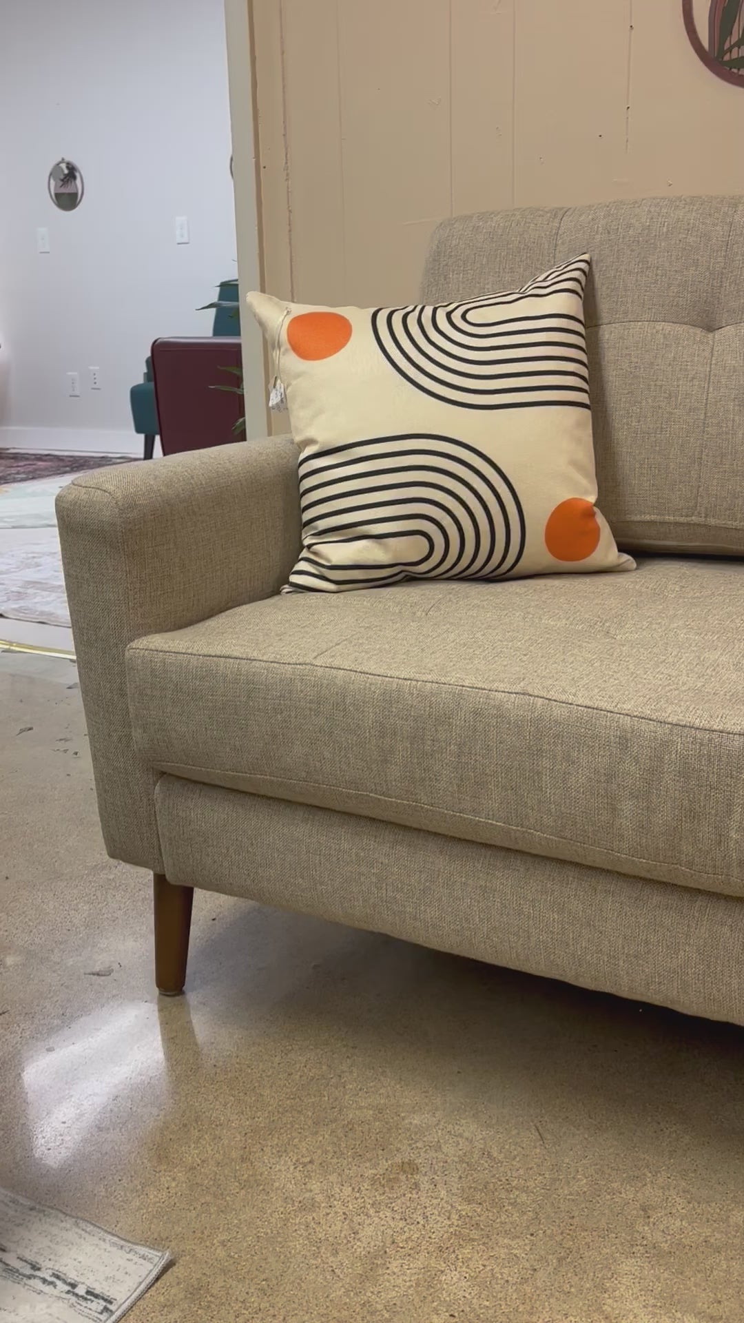Load video: Georgia Clay Burrow Nomad Sofa