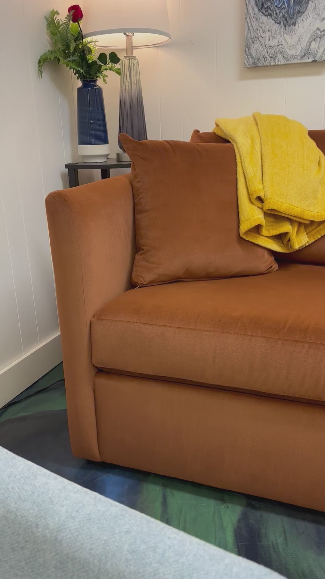 Load video: Terracotta Modern Style Sofa